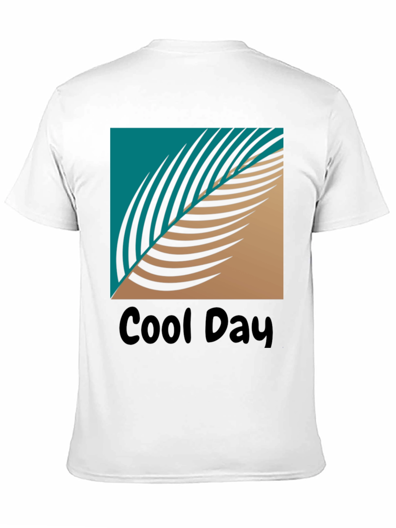 Cool Day Graphic T-Shirt - Tropical Leaf Design