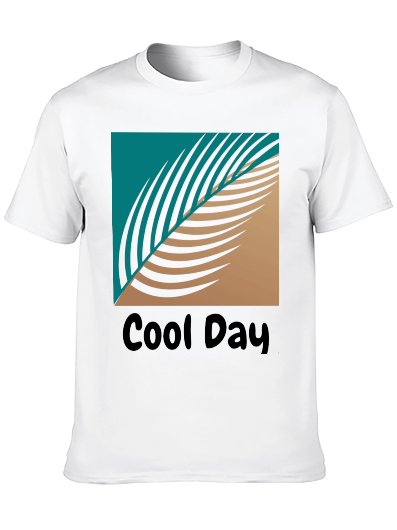 Cool Day Graphic T-Shirt - Tropical Leaf Design