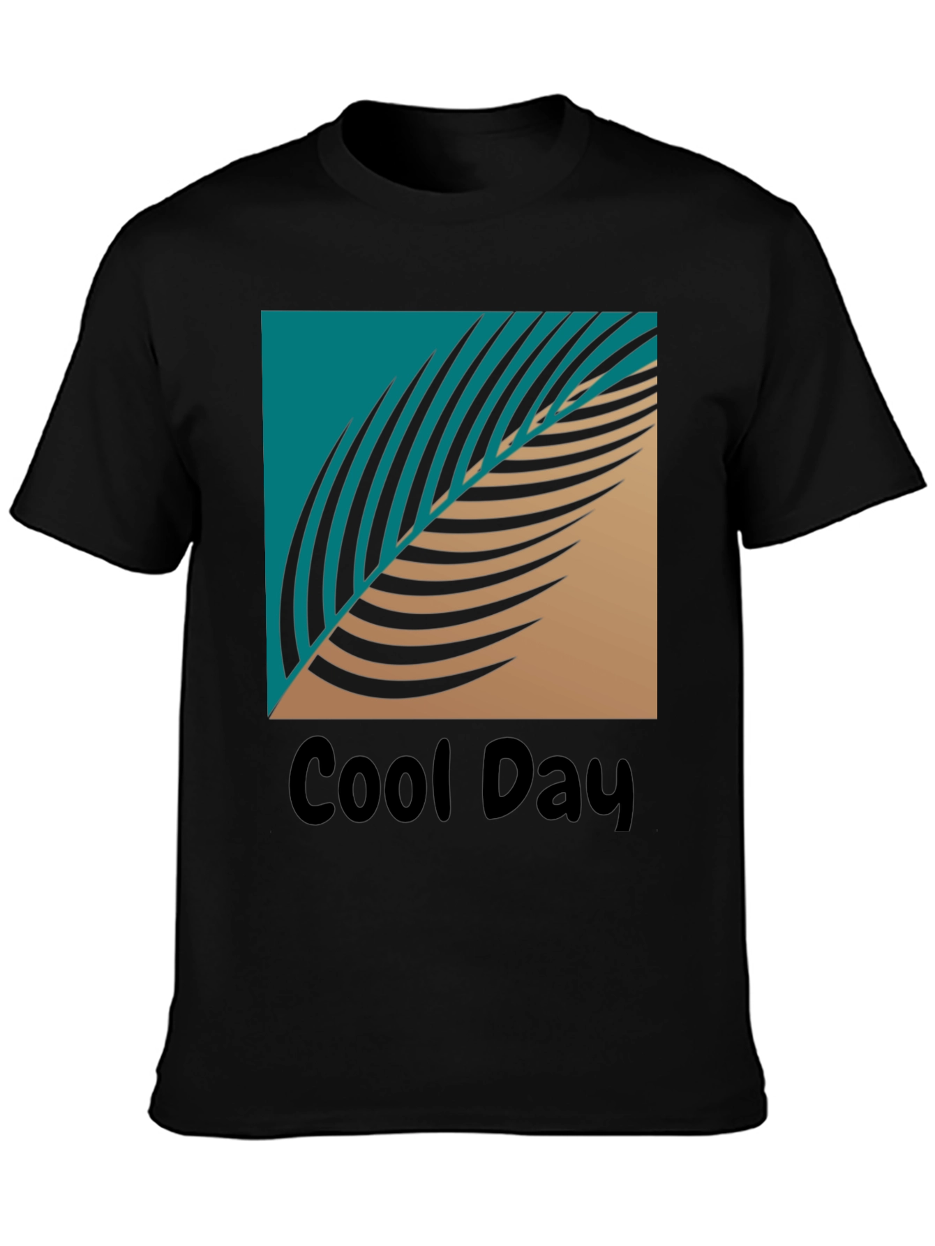 Cool Day Graphic T-Shirt - Tropical Leaf Design