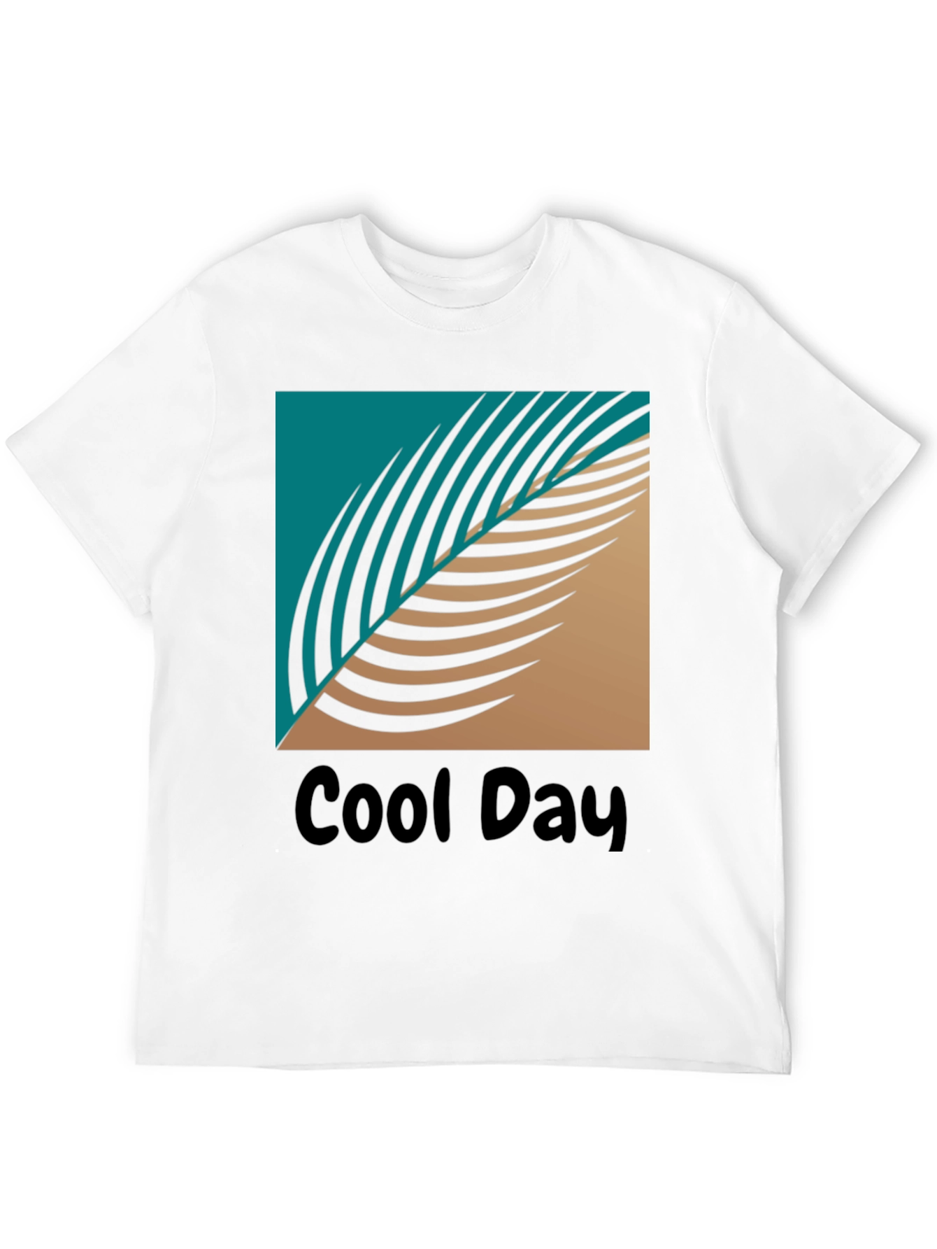 Cool Day Graphic T-Shirt - Tropical Leaf Design