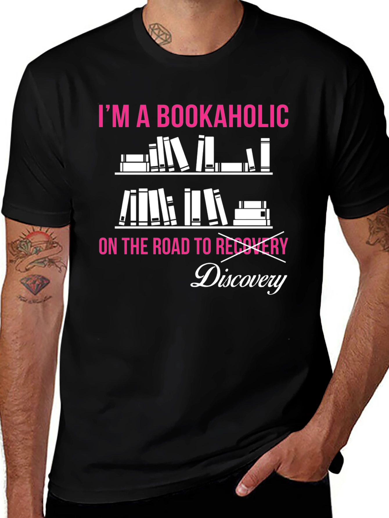 Bookaholic Discovery T-Shirt Book Lover Tee