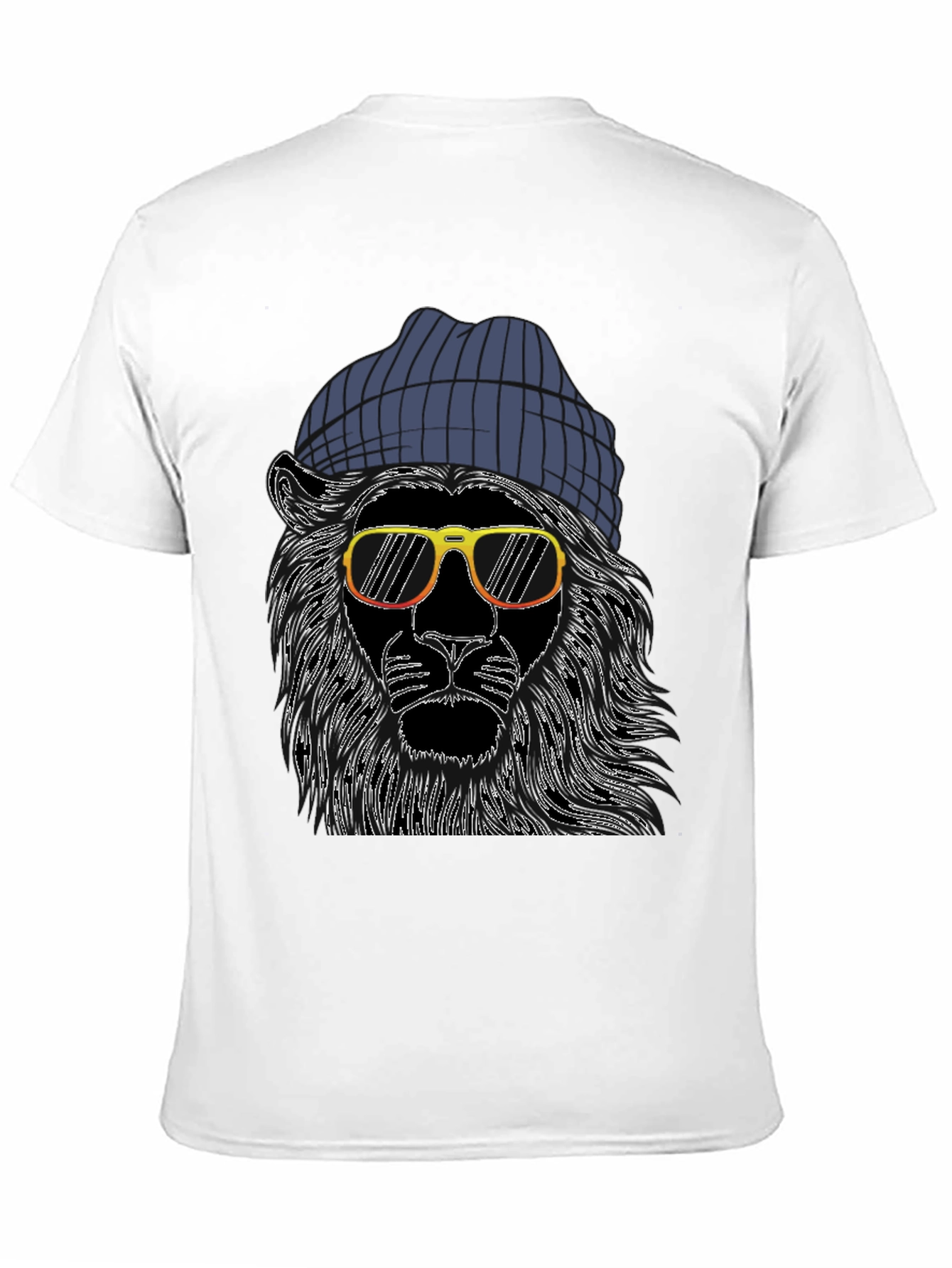 Cool Lion Tee: Graphic Print Beanie & Shades