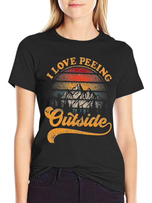 I Love Peeing Outside Funny T-Shirt