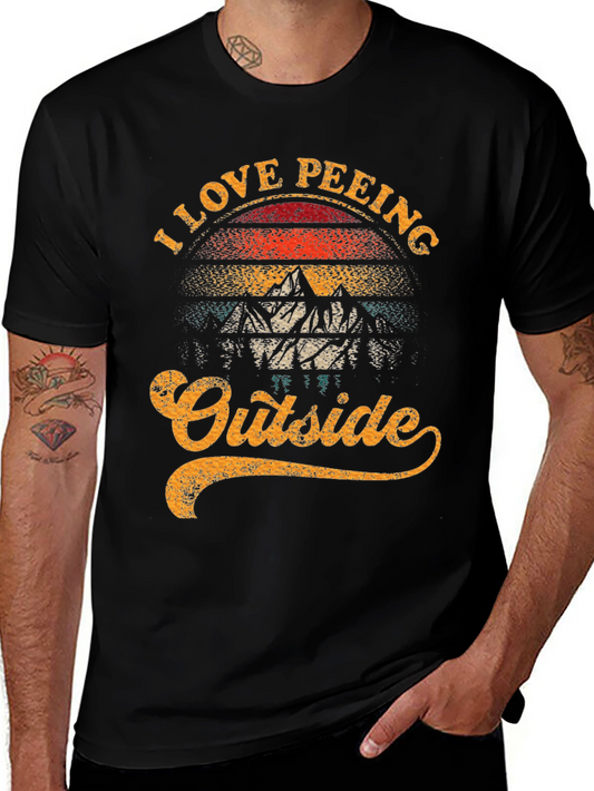 I Love Peeing Outside Funny T-Shirt