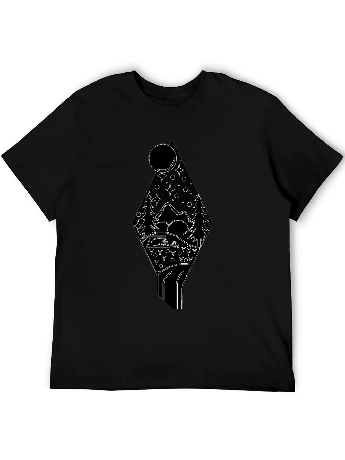 Adventure Awaits Graphic T-Shirt - Camping Under the Stars