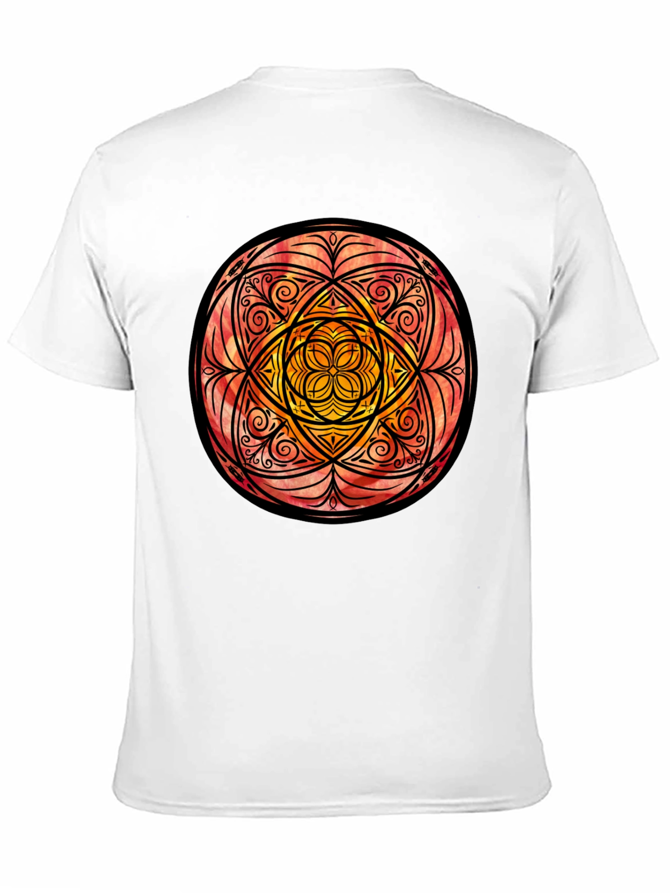 Mandala Graphic Print Black T-Shirt