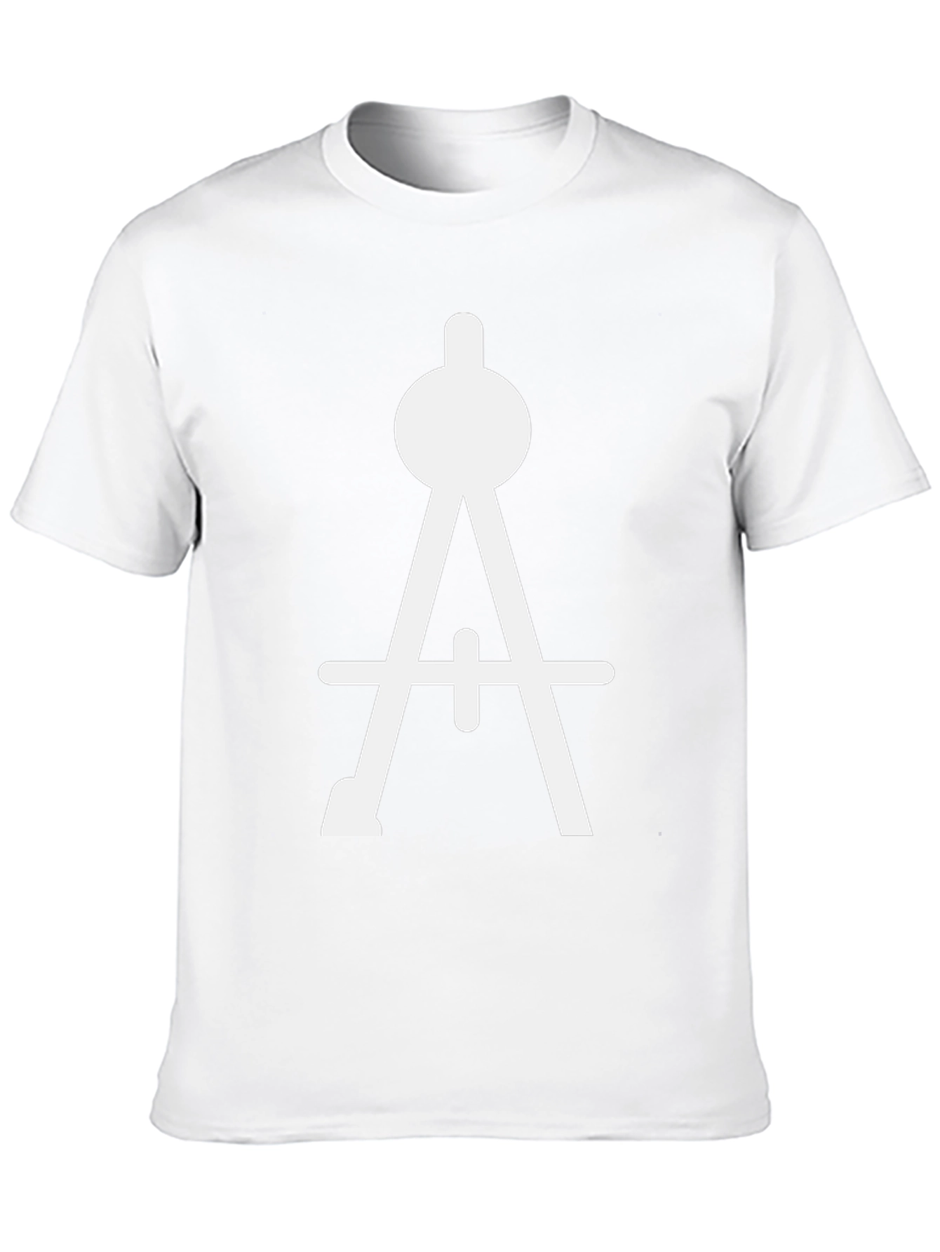 Drafting Compass Graphic Tee - Black