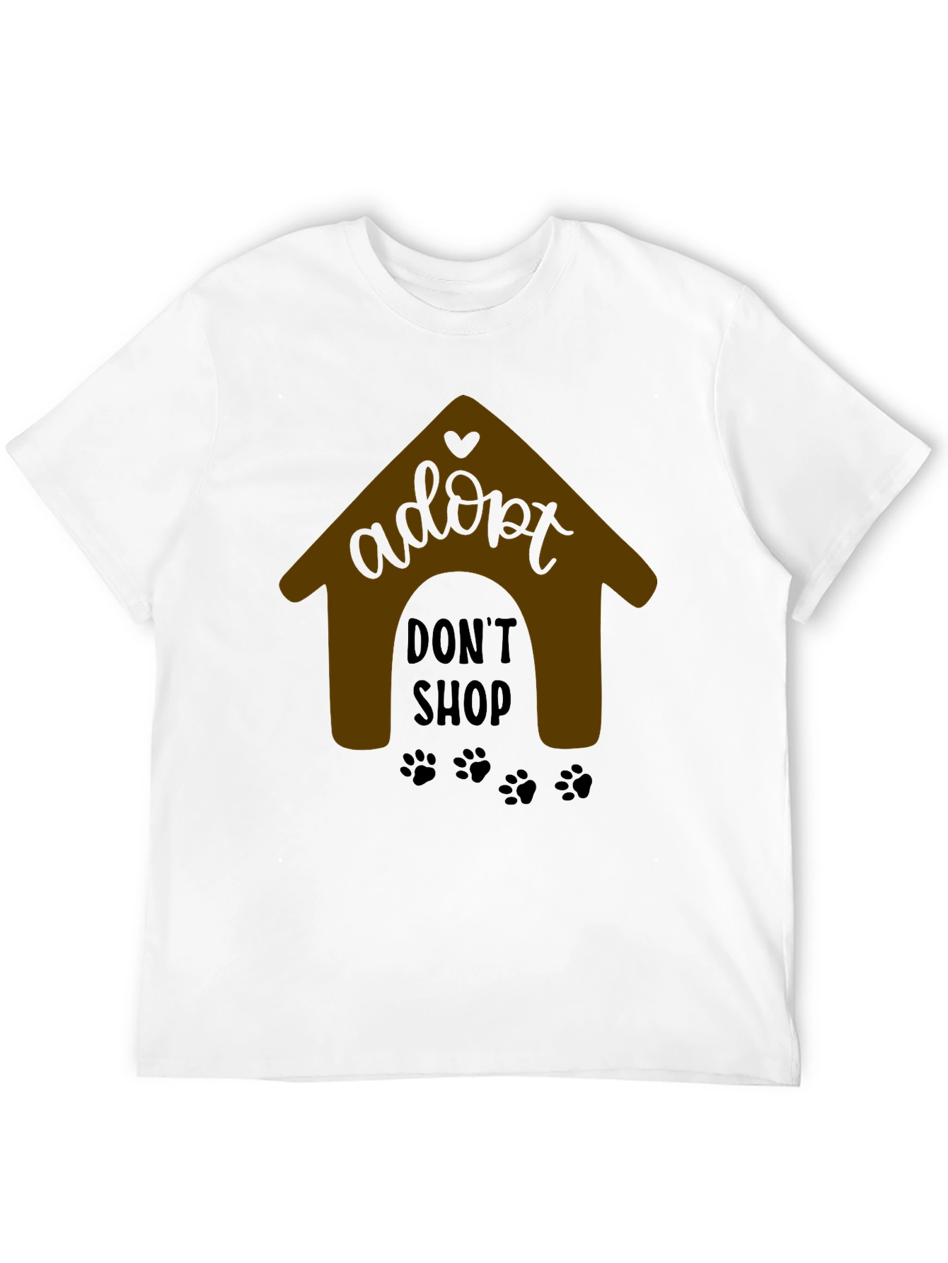 Adopt Dont Shop Black T-Shirt