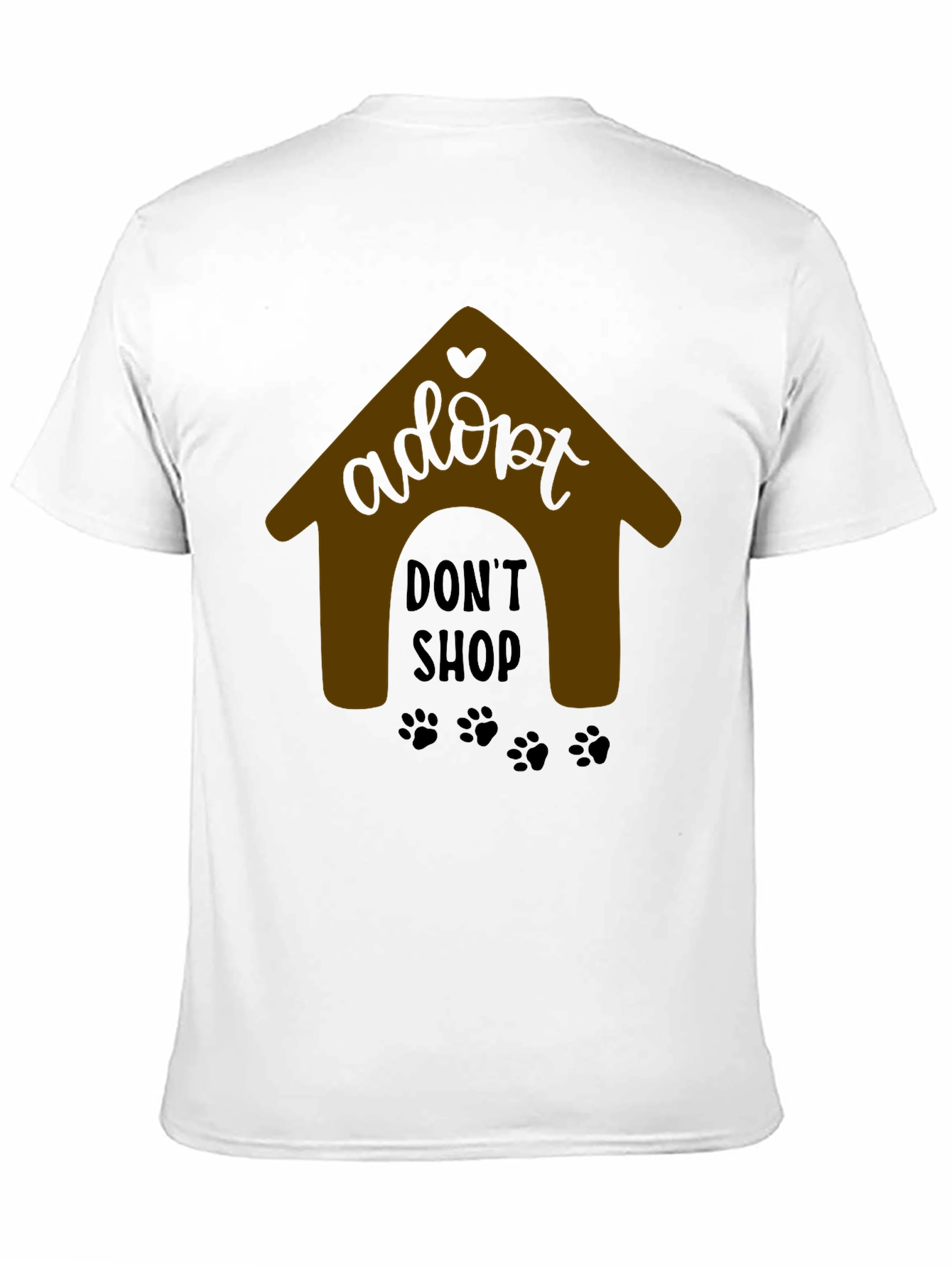 Adopt Dont Shop Black T-Shirt