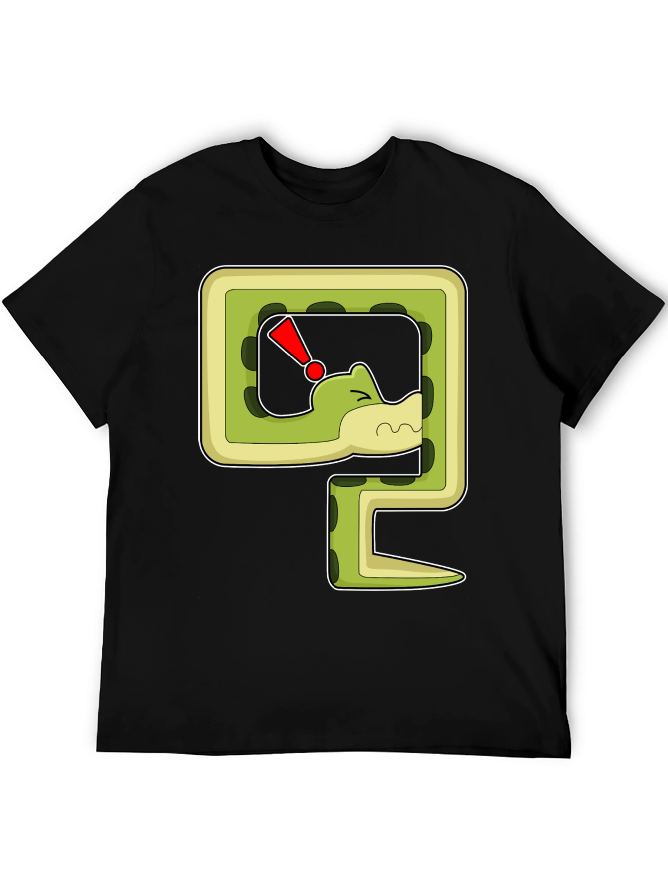 Snarky Snake Cartoon Graphic Print T-Shirt