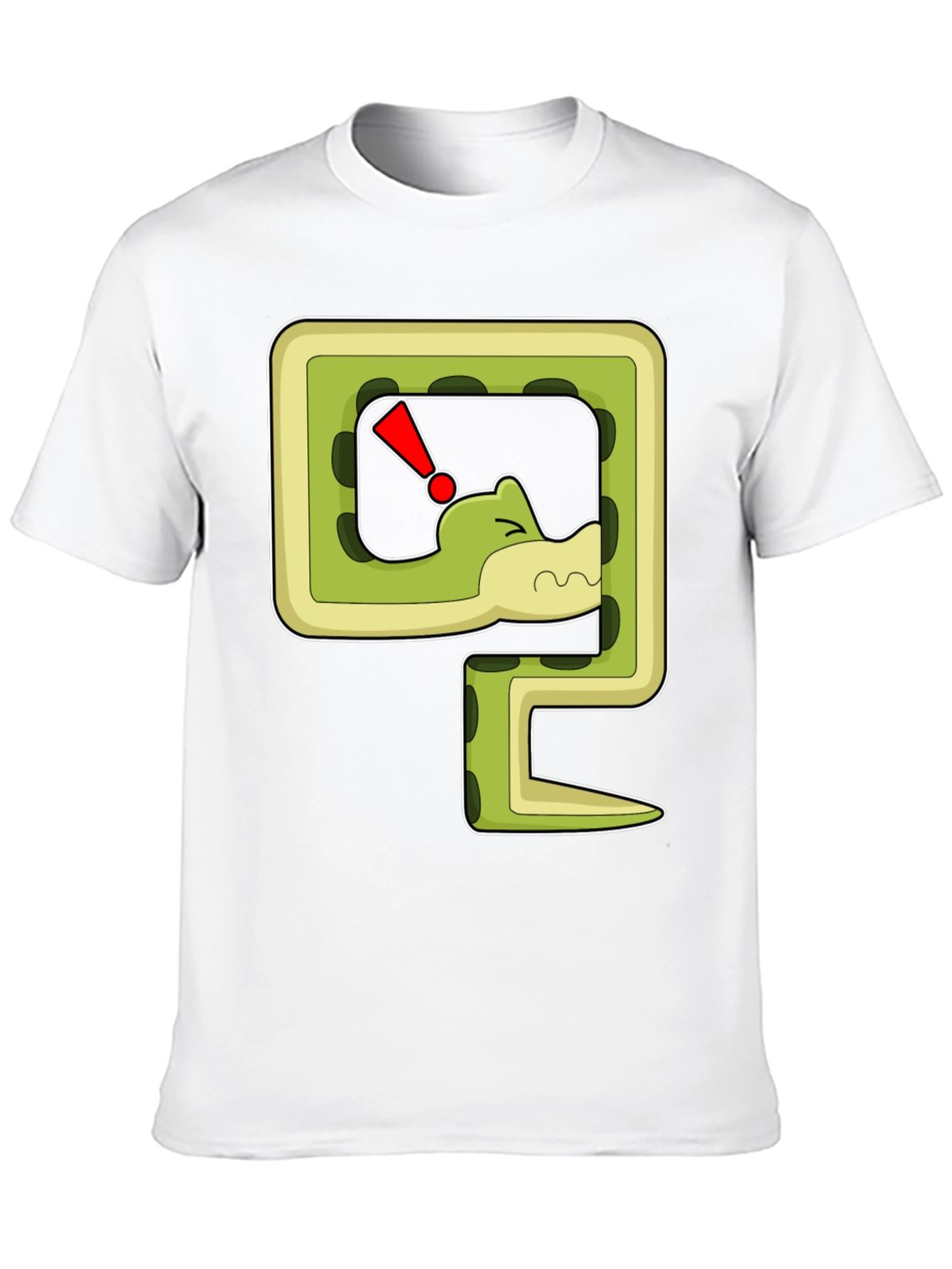 Snarky Snake Cartoon Graphic Print T-Shirt