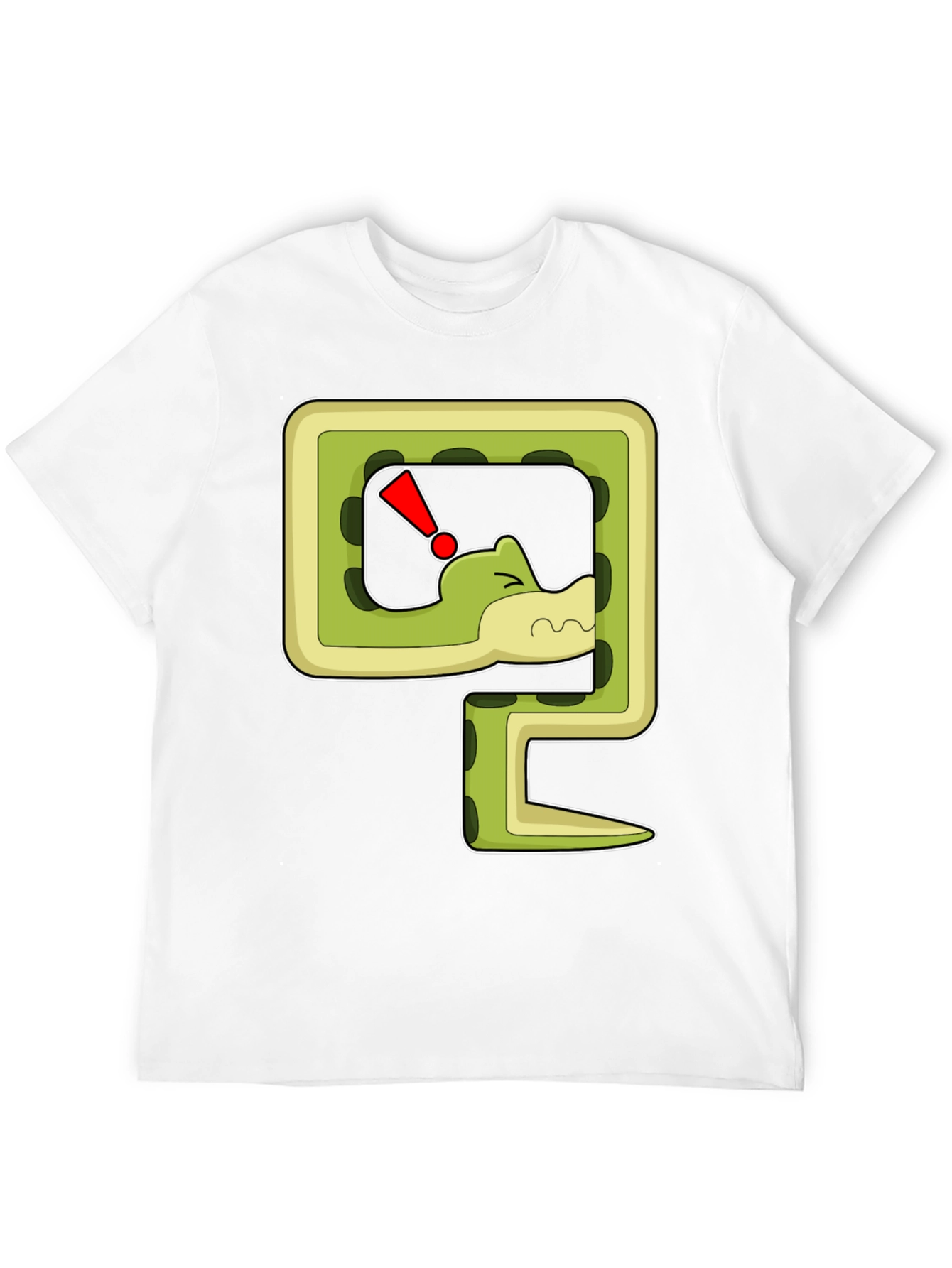 Snarky Snake Cartoon Graphic Print T-Shirt