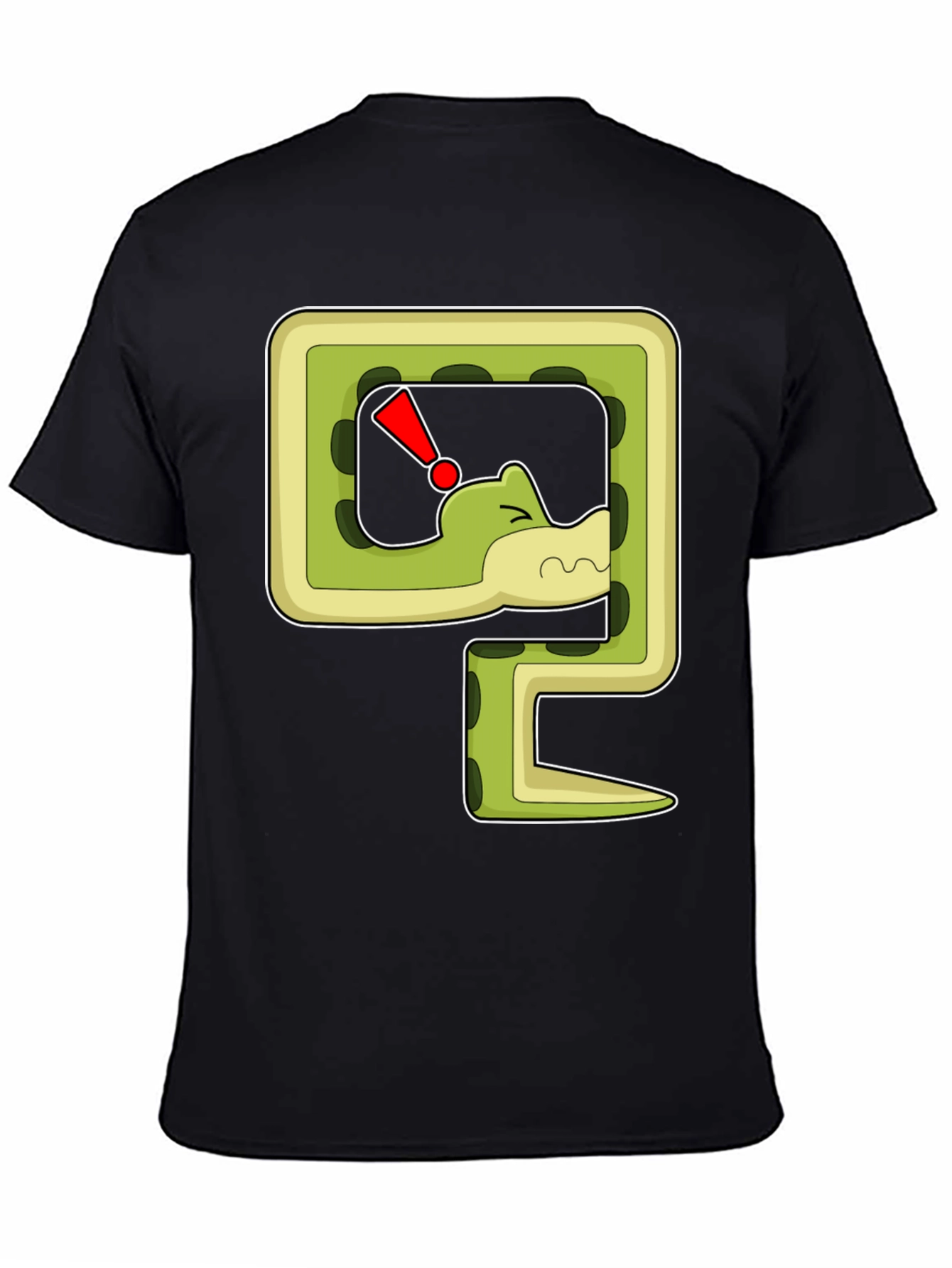 Snarky Snake Cartoon Graphic Print T-Shirt