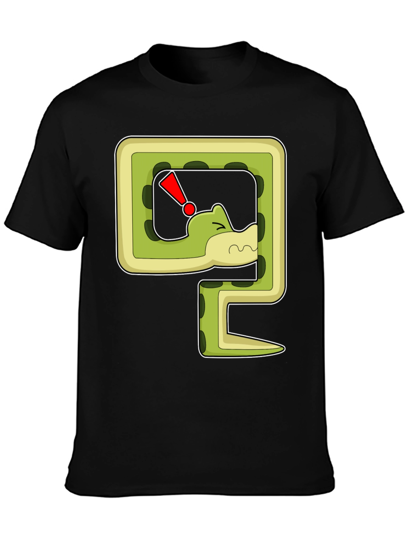Snarky Snake Cartoon Graphic Print T-Shirt