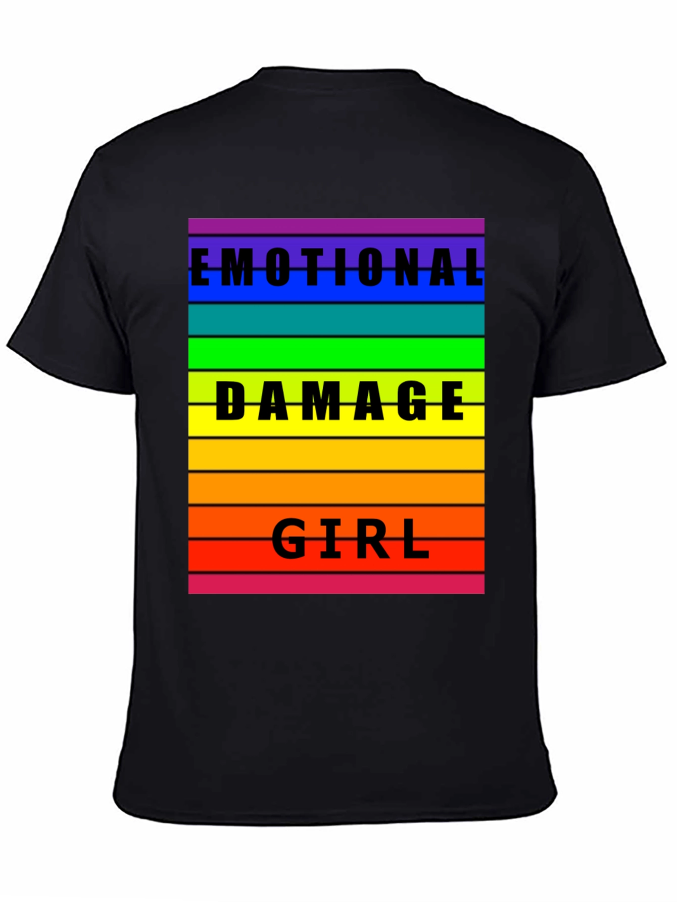 Emotional Damage Girl Rainbow T-Shirt