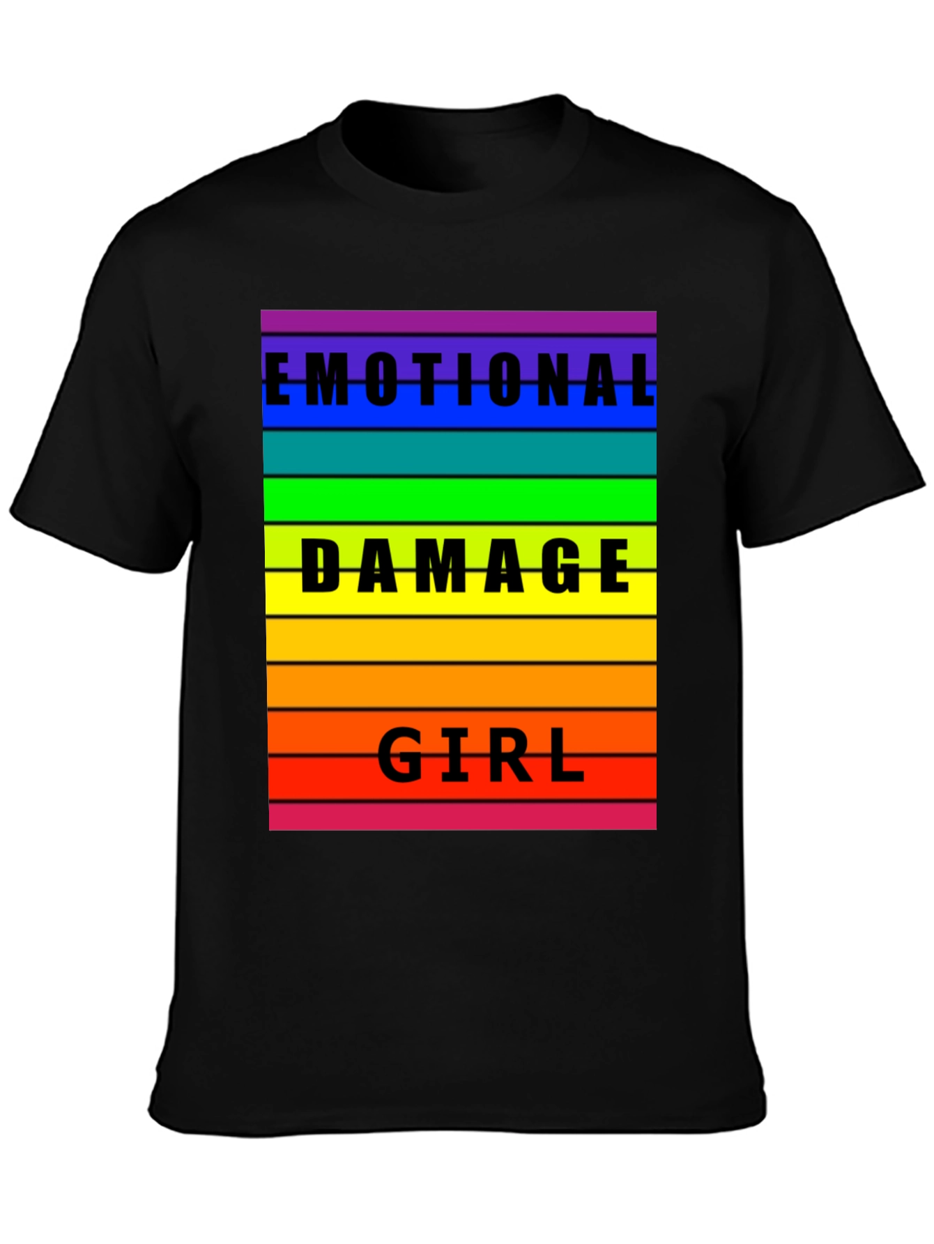 Emotional Damage Girl Rainbow T-Shirt