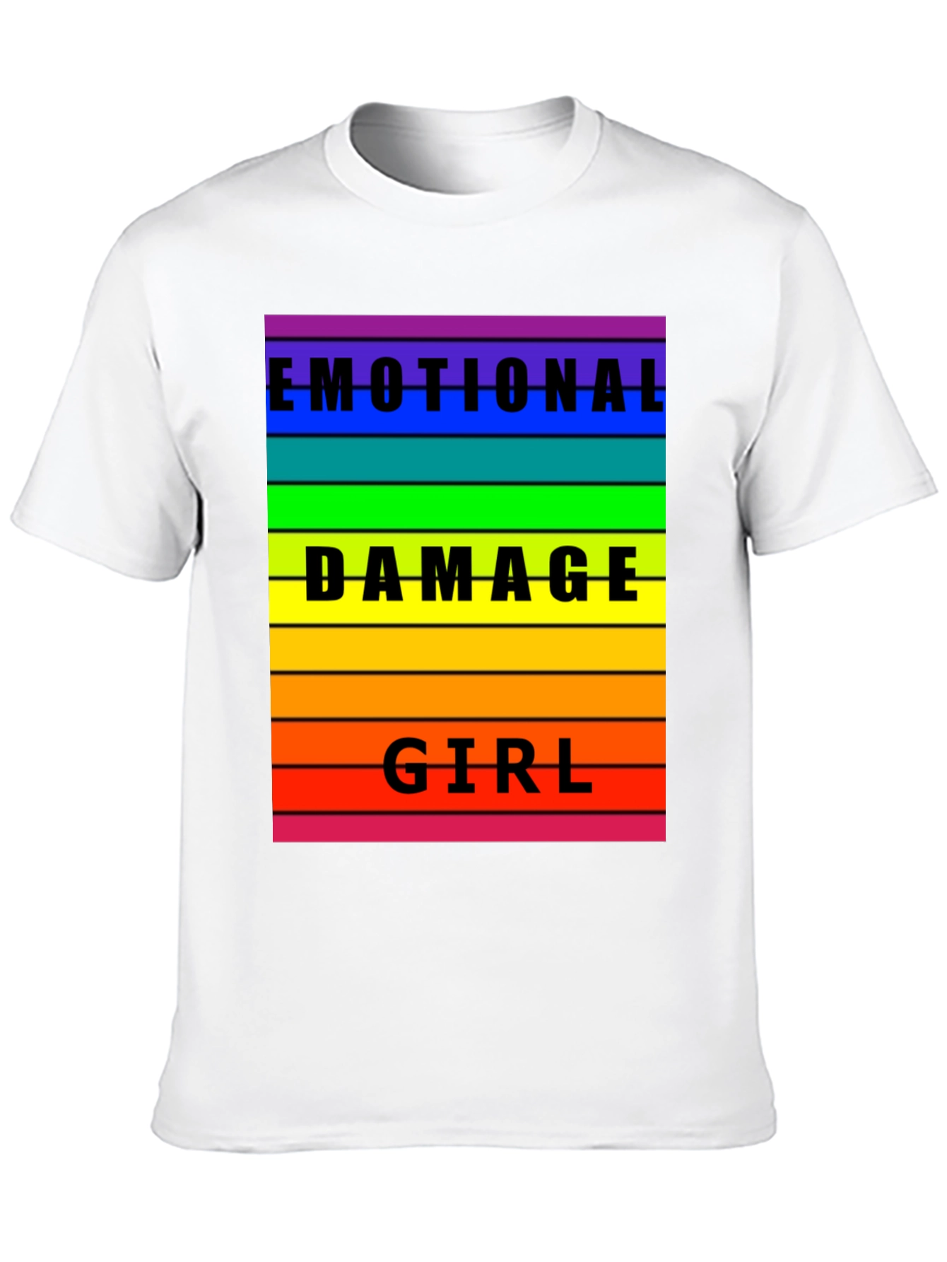 Emotional Damage Girl Rainbow T-Shirt