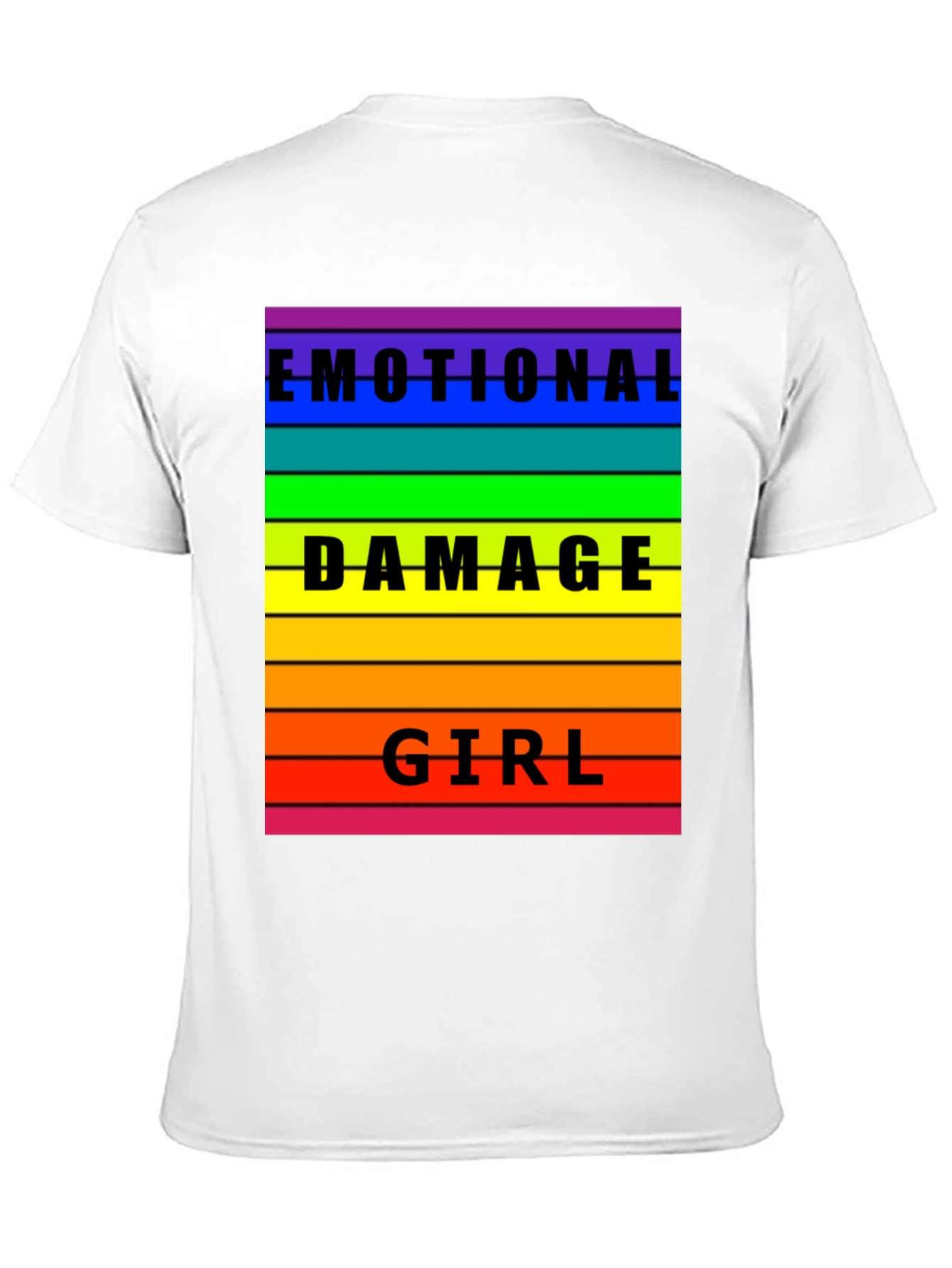 Emotional Damage Girl Rainbow T-Shirt