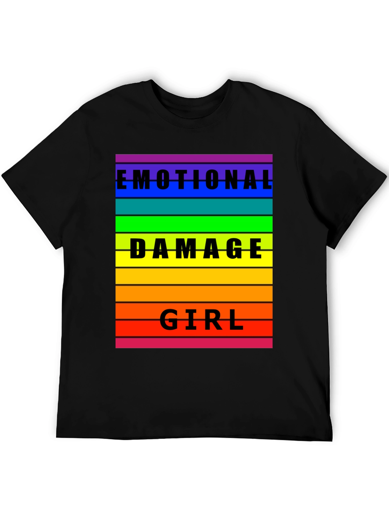 Emotional Damage Girl Rainbow T-Shirt