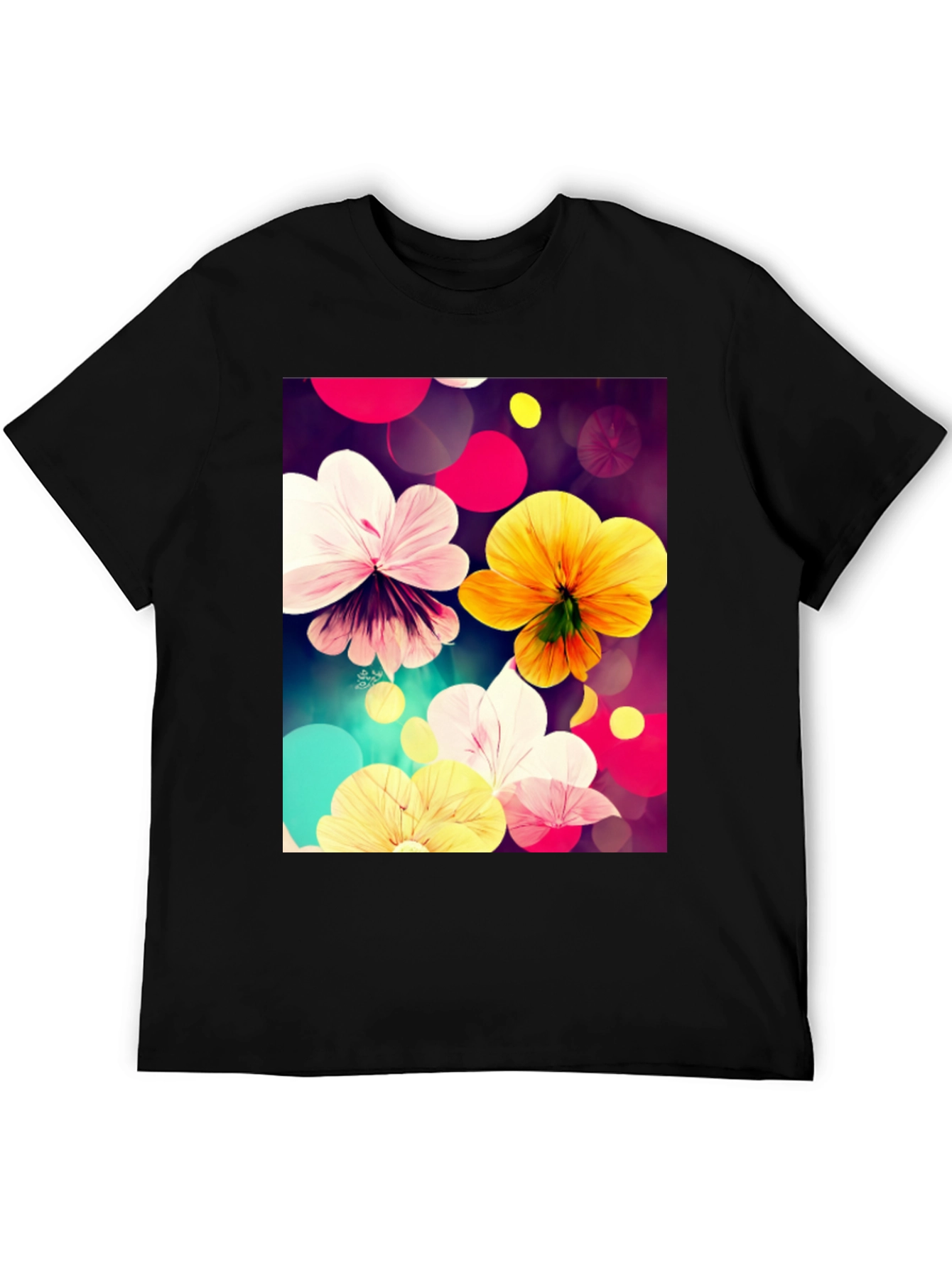Floral Abstract Art Print T-Shirt