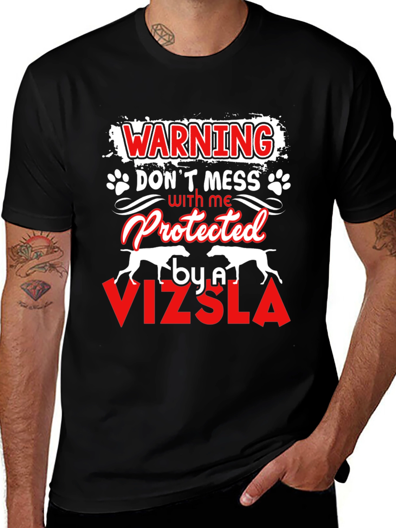 Vizsla Protected Funny Dog Lover T-Shirt
