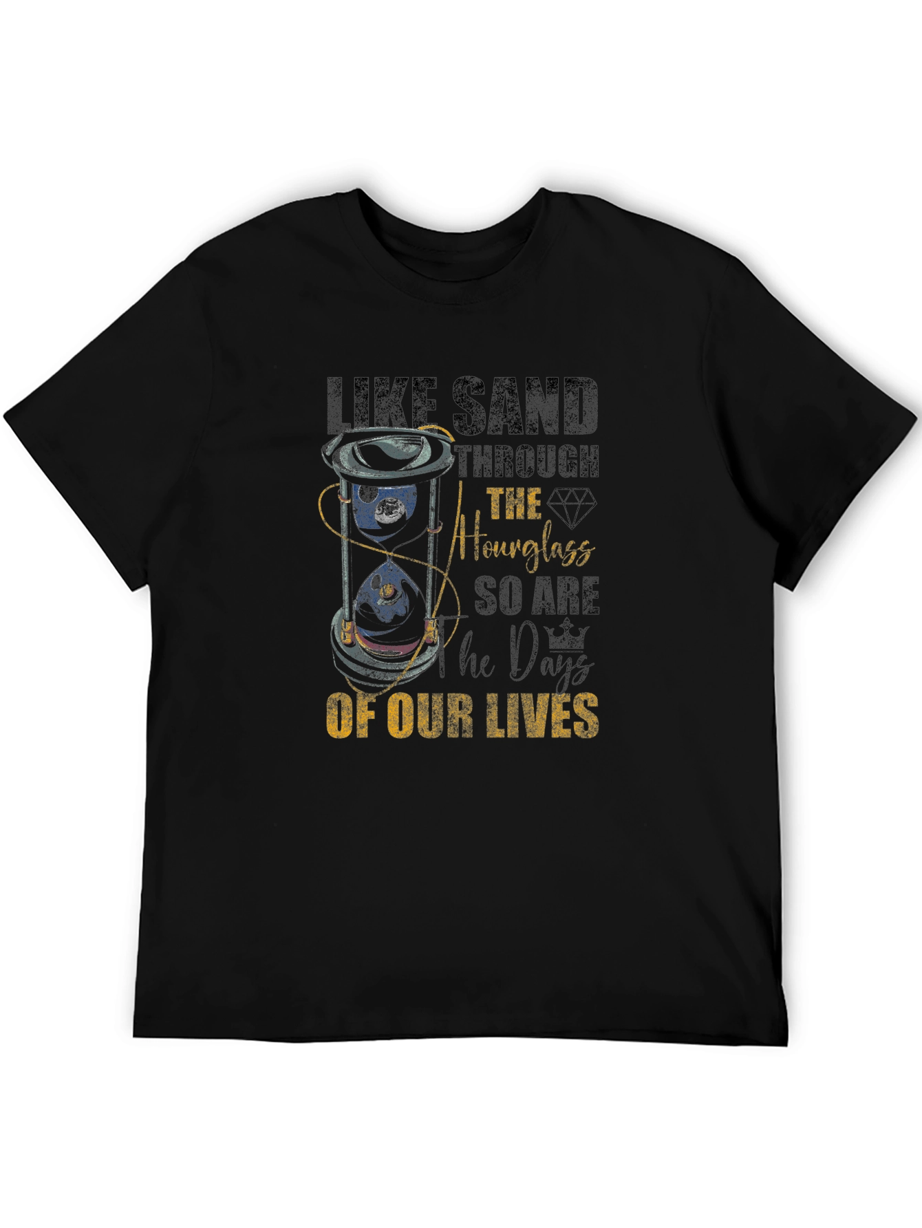 Hourglass Days of Our Lives Black T-Shirt