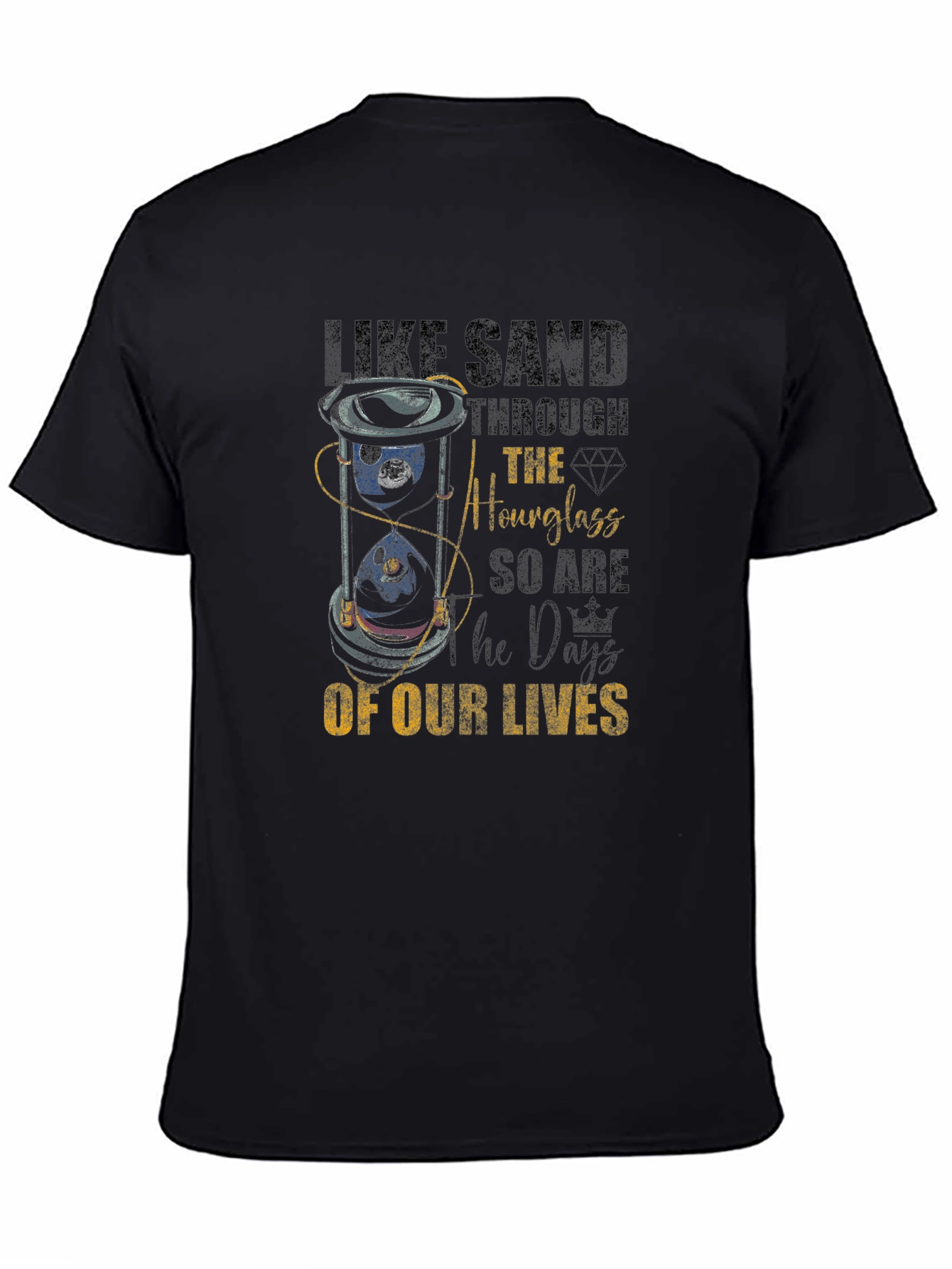 Hourglass Days of Our Lives Black T-Shirt