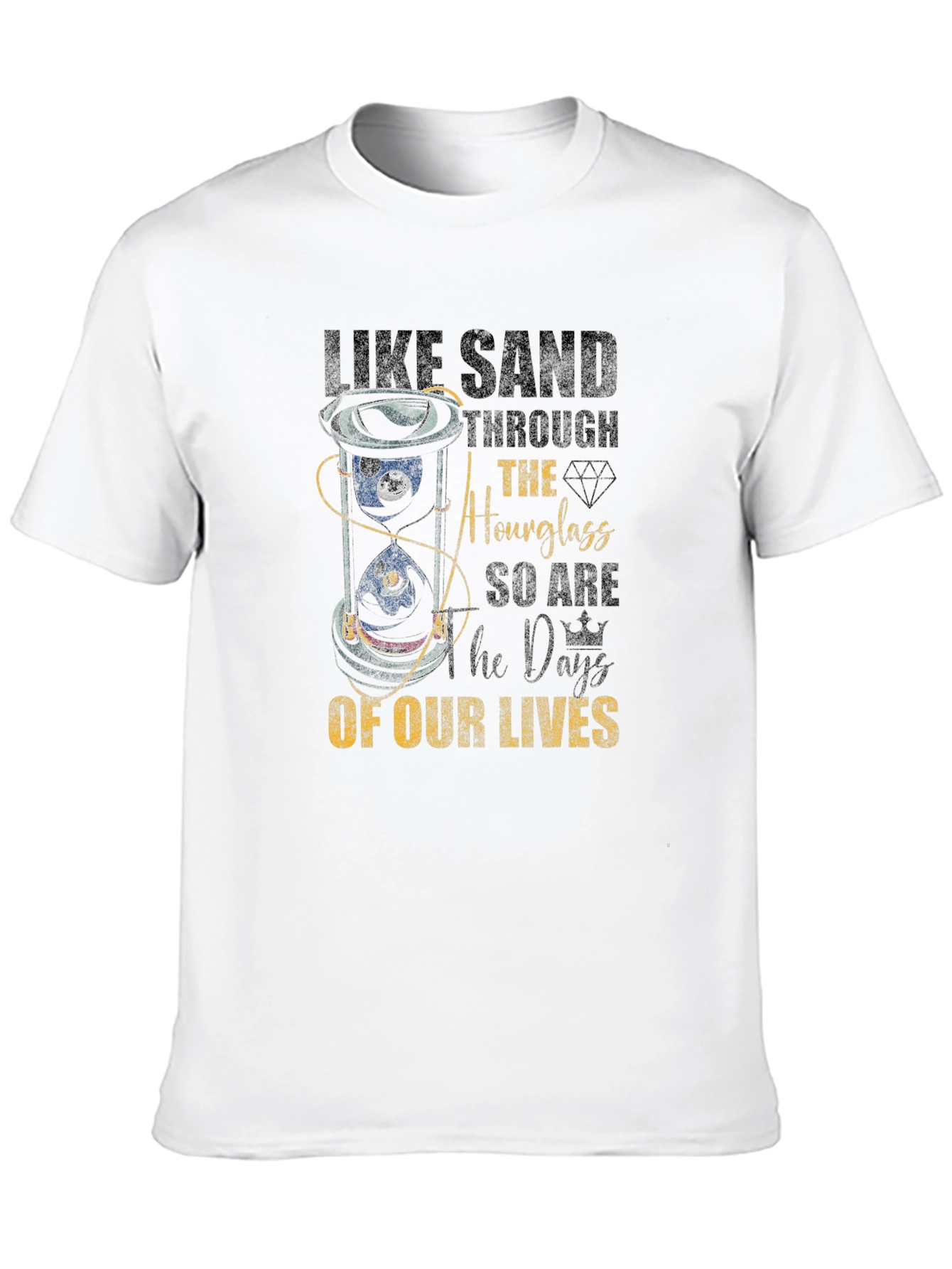 Hourglass Days of Our Lives Black T-Shirt