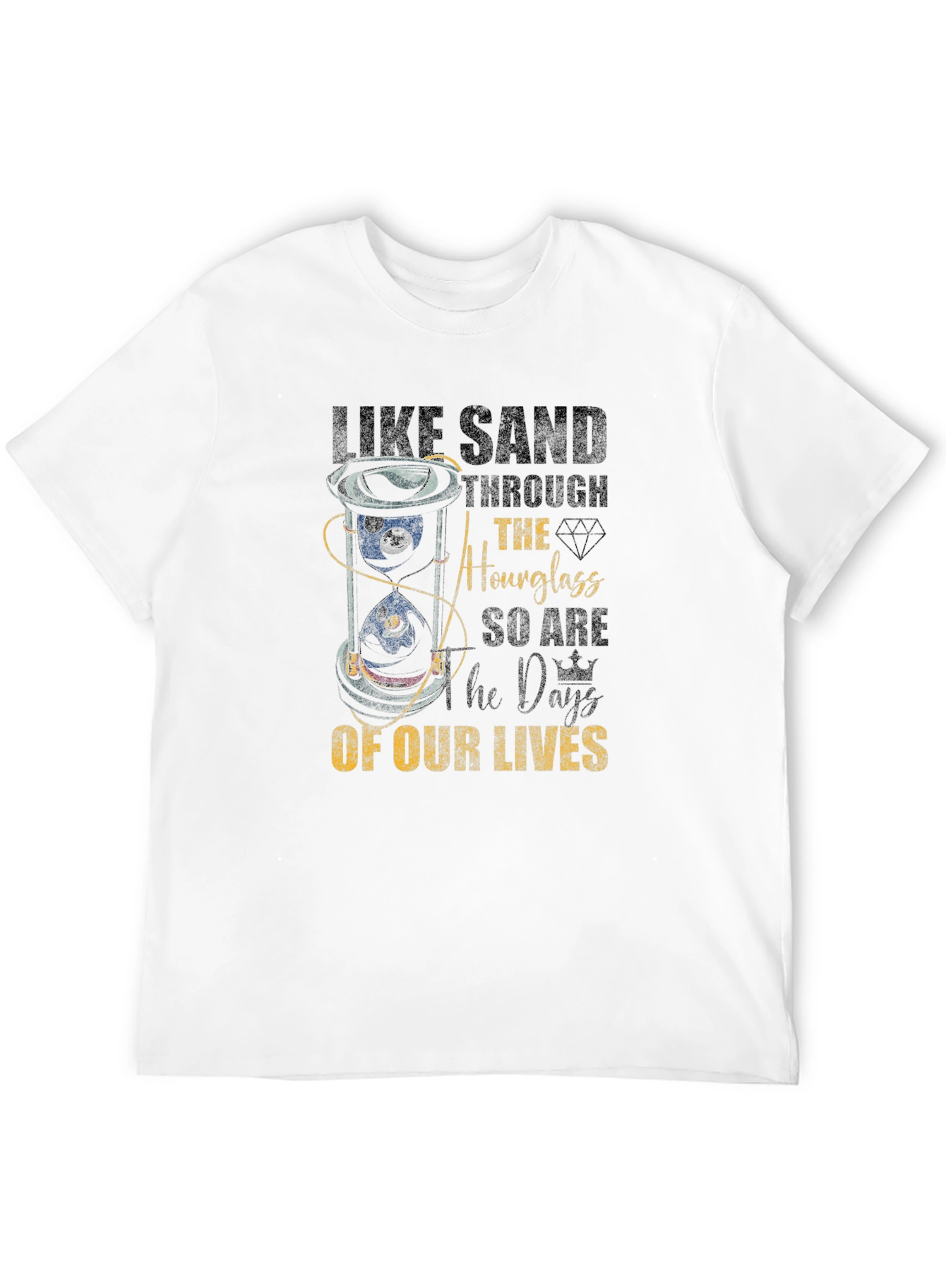 Hourglass Days of Our Lives Black T-Shirt