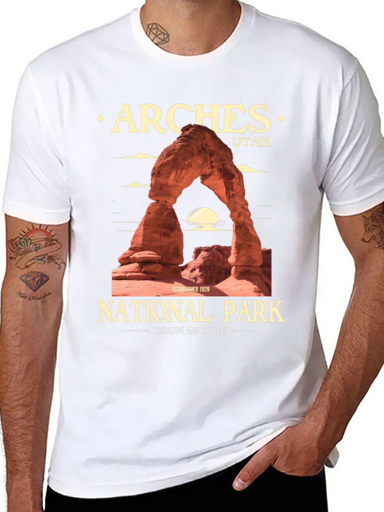 Arches National Park Black T-Shirt