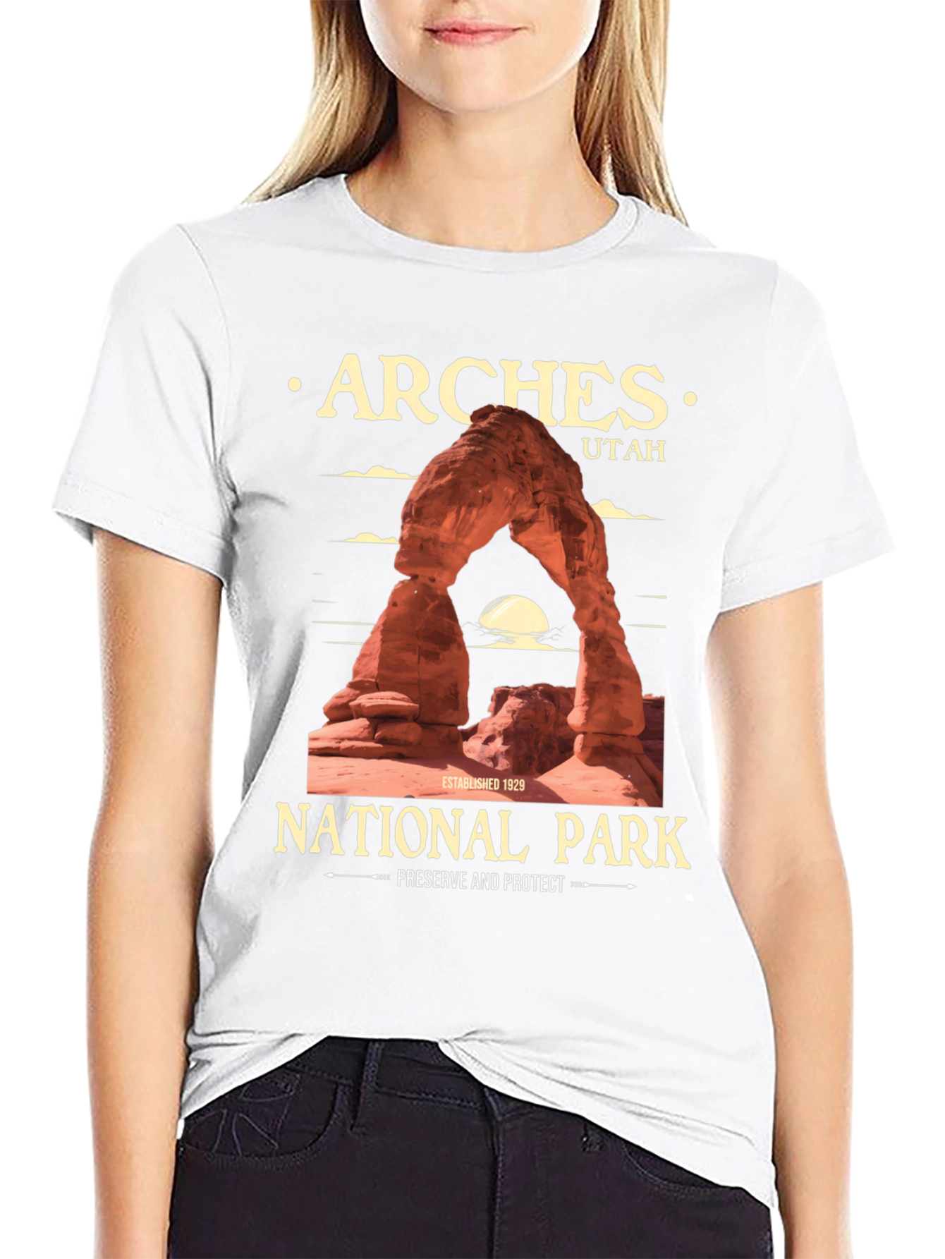 Arches National Park Black T-Shirt