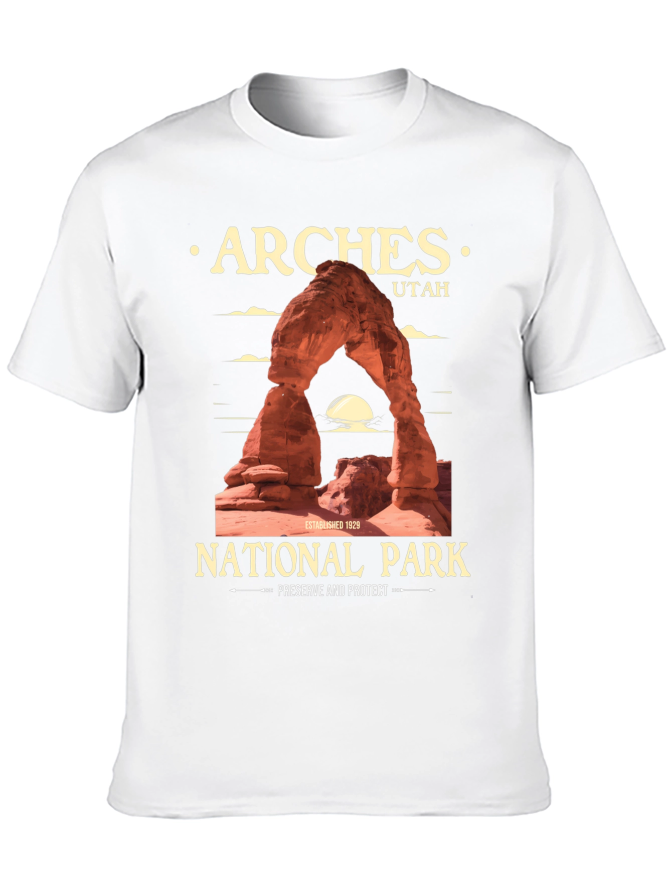 Arches National Park Black T-Shirt