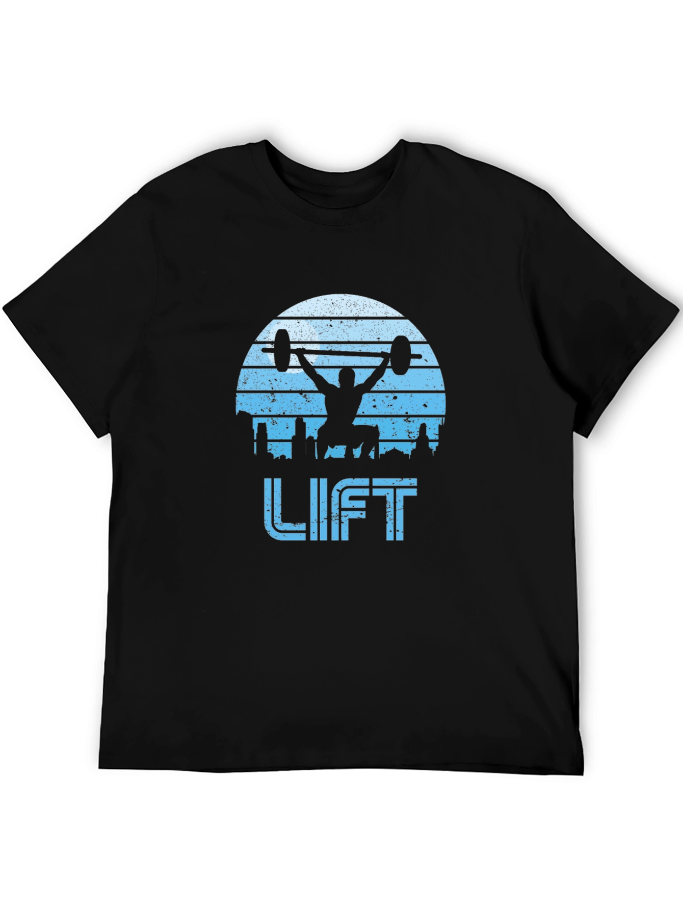 Retro Lift Graphic T-Shirt - Black