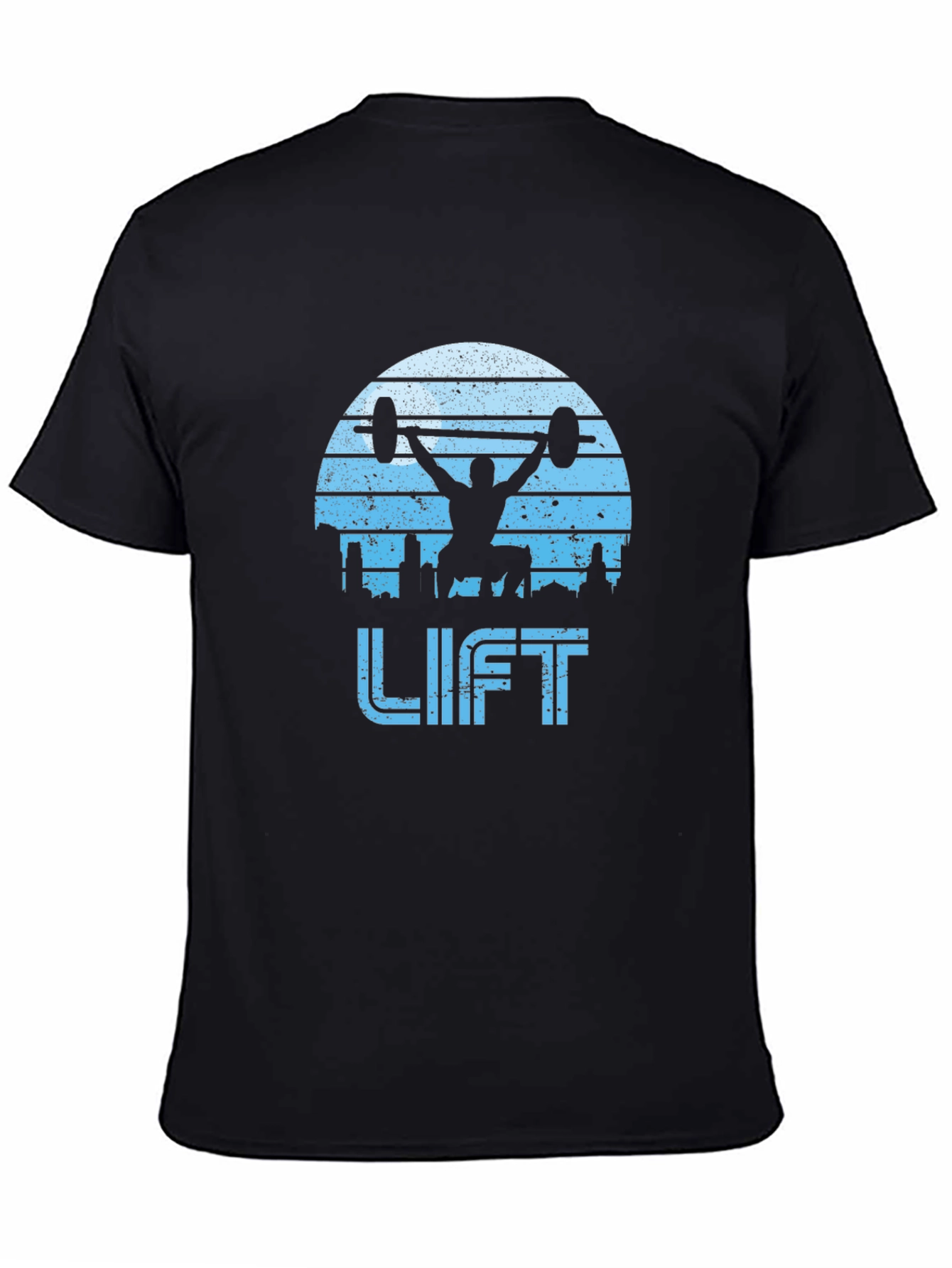 Retro Lift Graphic T-Shirt - Black