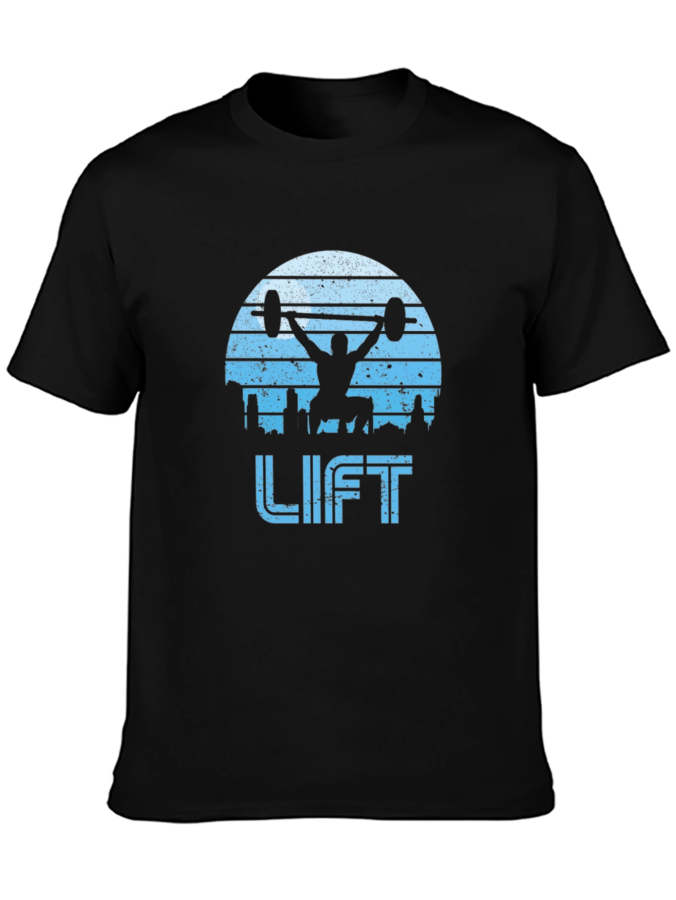 Retro Lift Graphic T-Shirt - Black