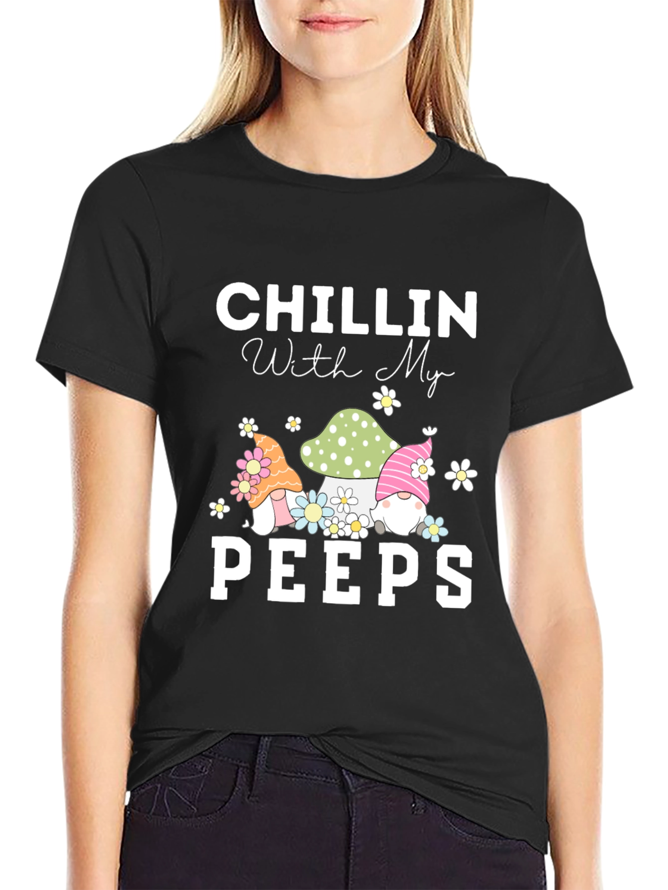 Chillin With My Peeps Graphic Tee