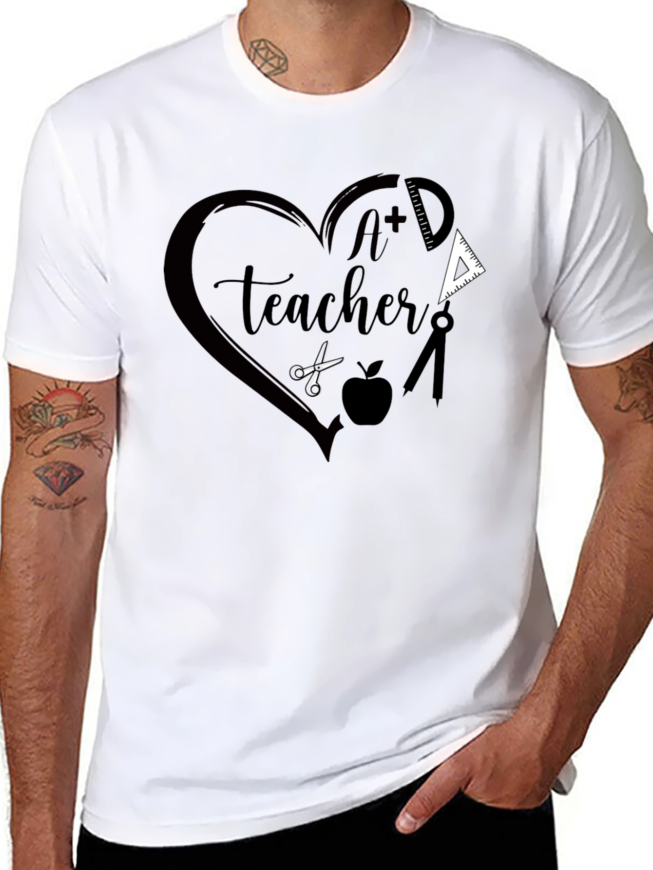 A+ Teacher Graphic Tee - Back to School Gift