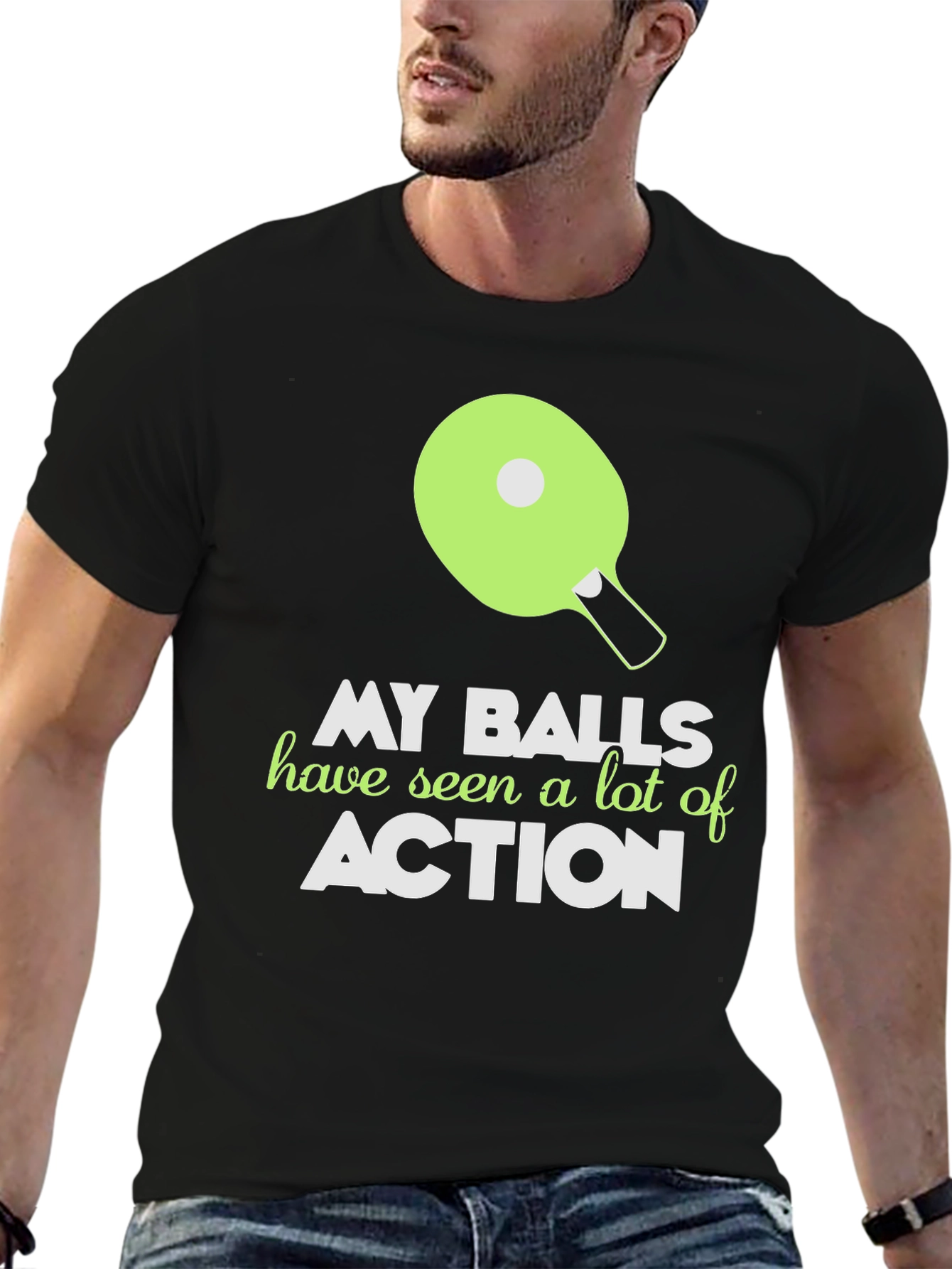 My Balls Have Seen Action Funny T-Shirt