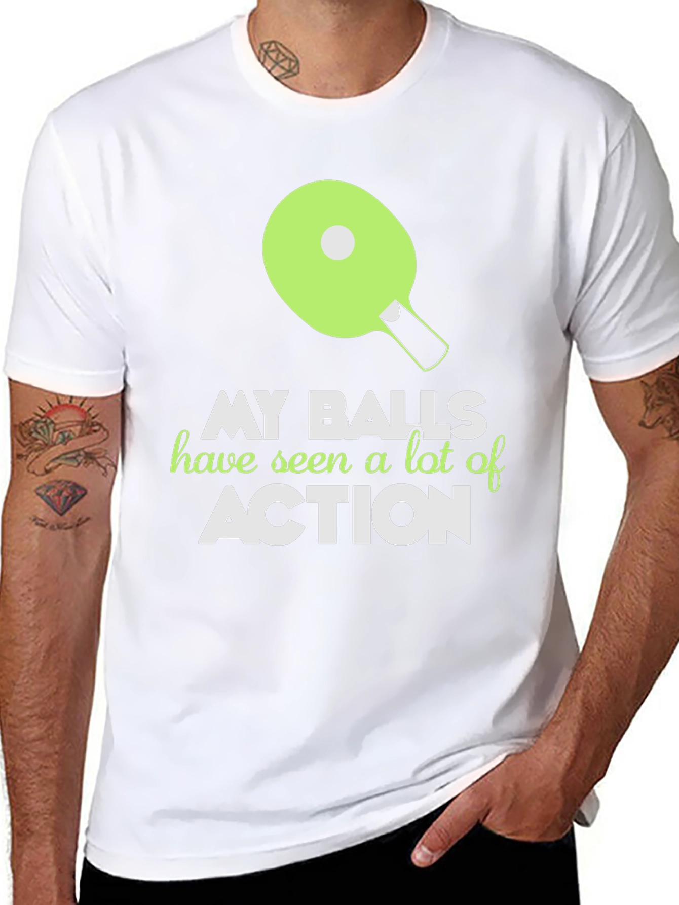 My Balls Have Seen Action Funny T-Shirt