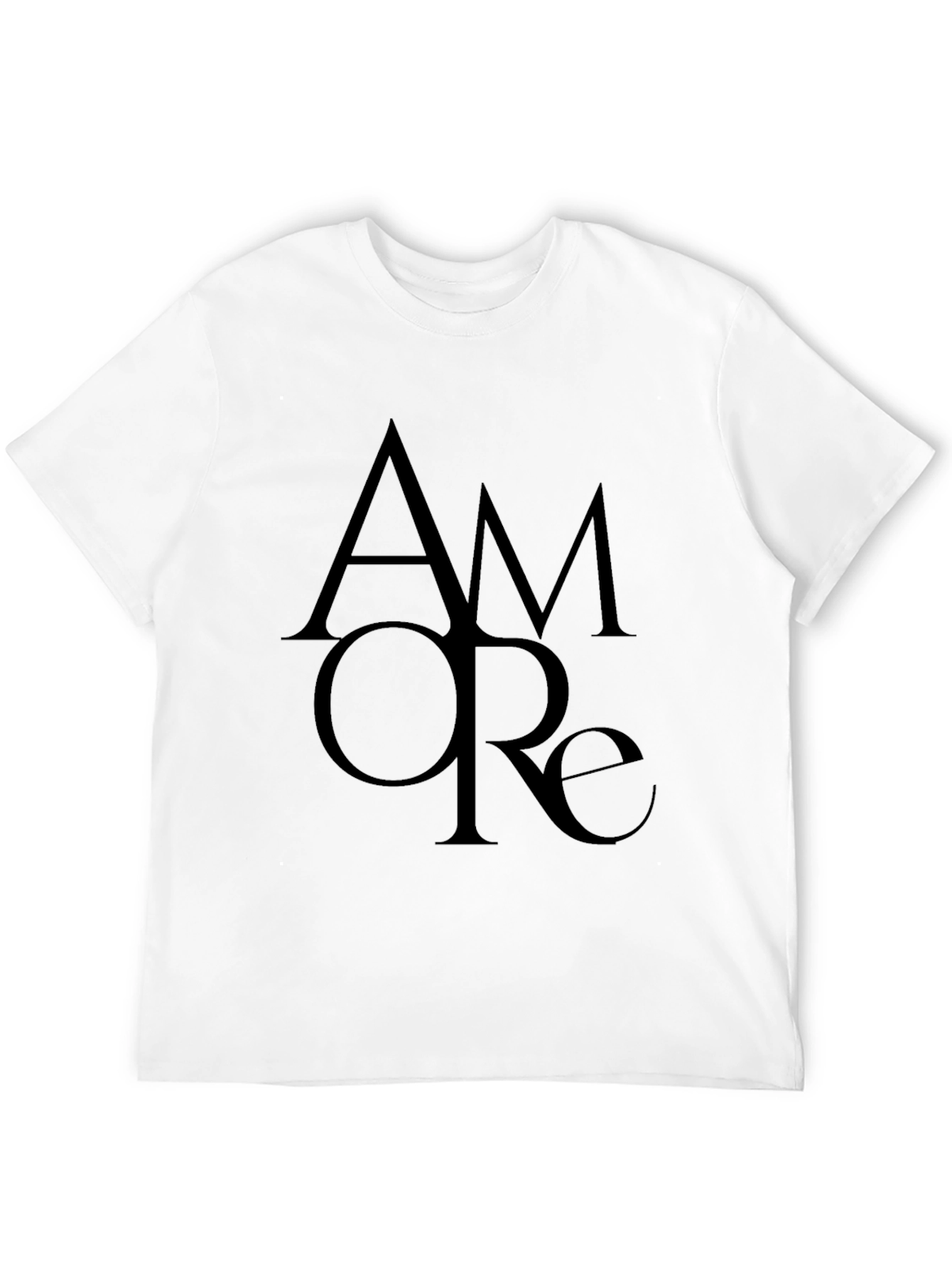 Amore Graphic Black T-Shirt - Italian Love