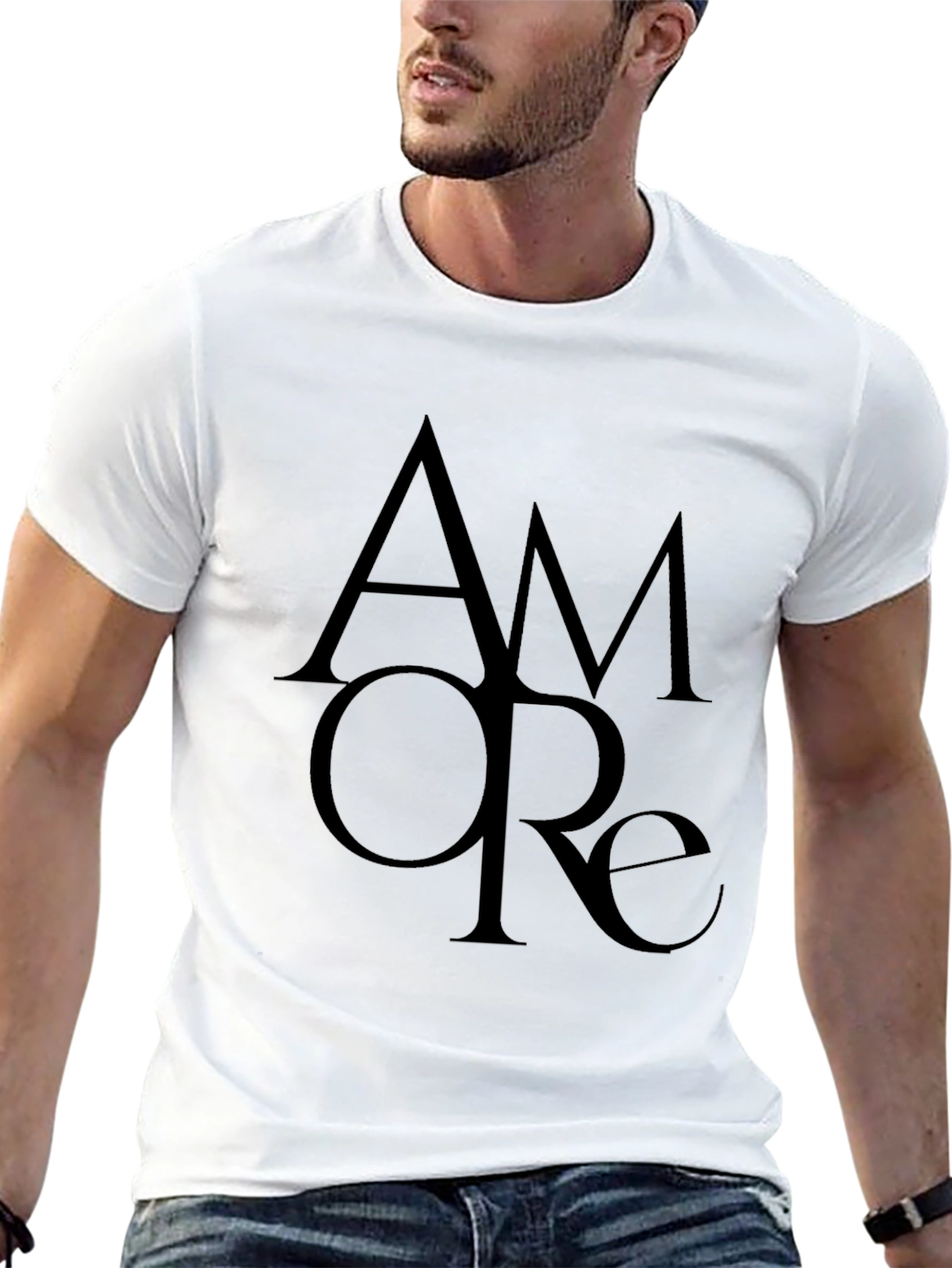 Amore Graphic Black T-Shirt - Italian Love