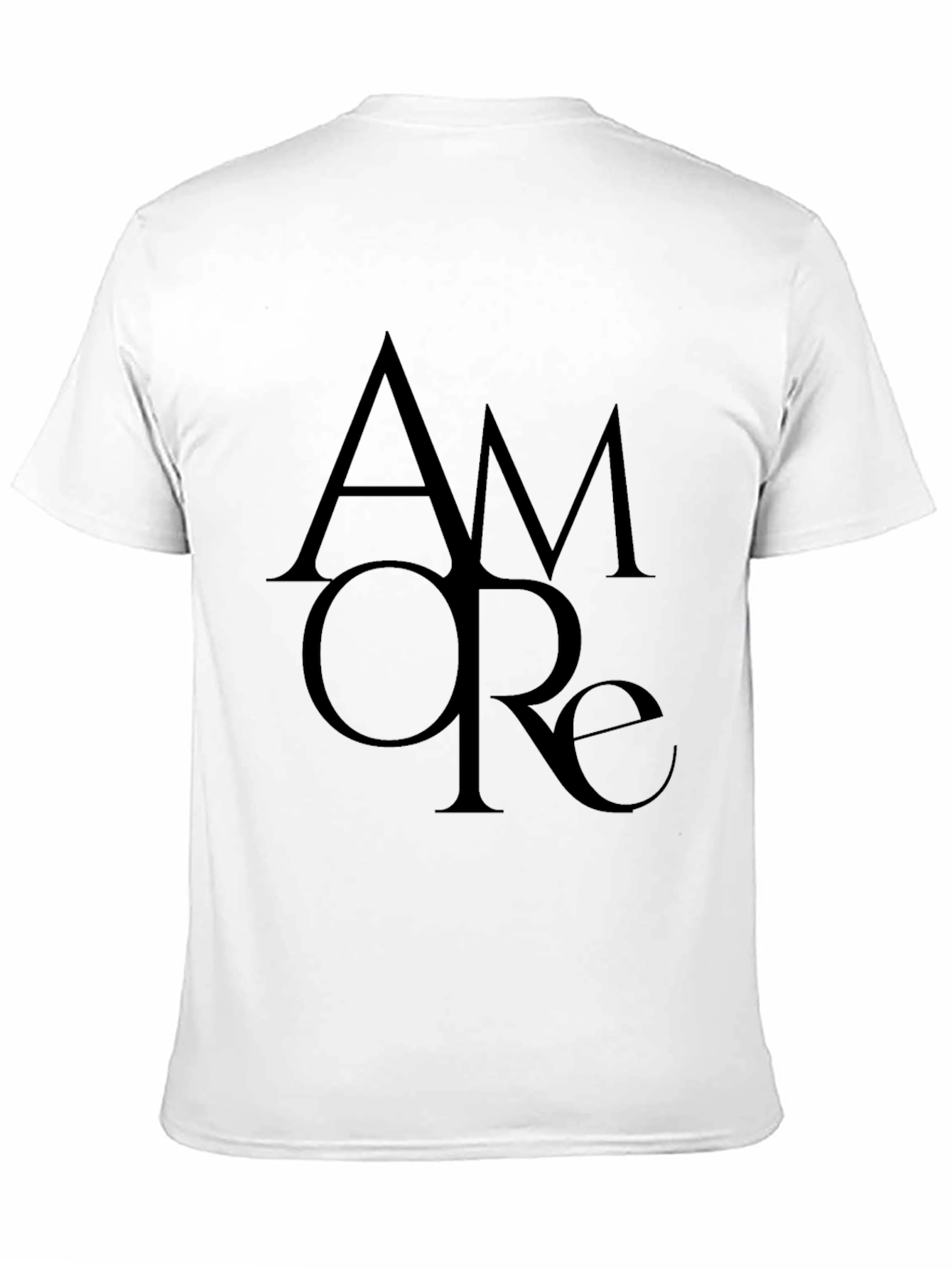 Amore Graphic Black T-Shirt - Italian Love