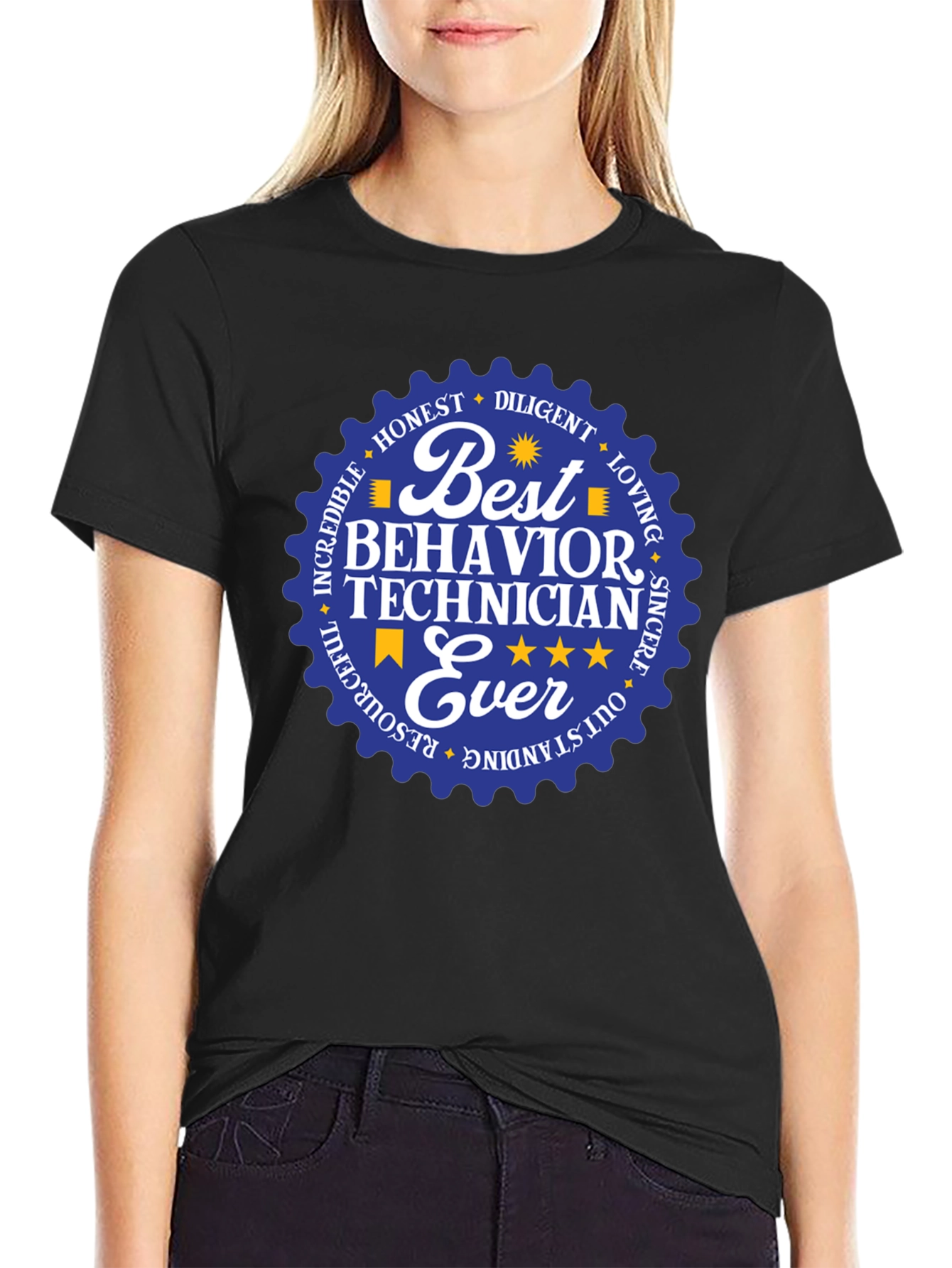 Best Behavior Technician Ever - Black T-Shirt