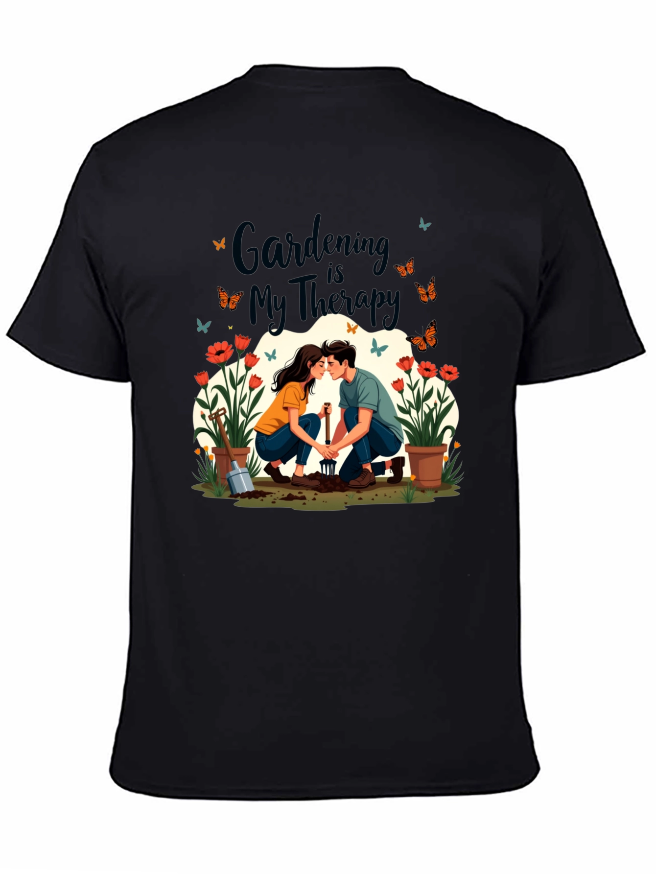 Gardening is My Therapy Graphic T-Shirt