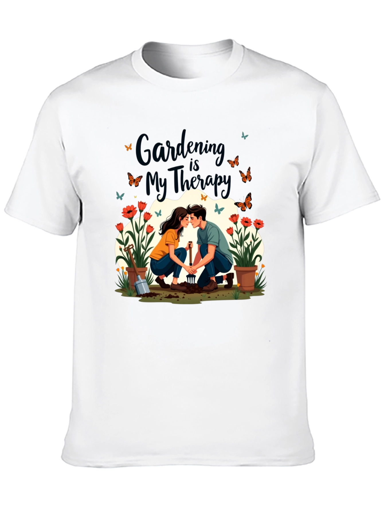 Gardening is My Therapy Graphic T-Shirt