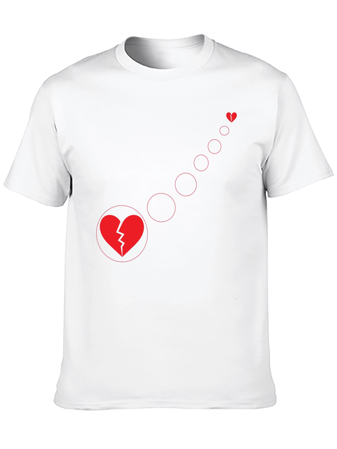 Broken Heart Evolution Black Graphic Tee