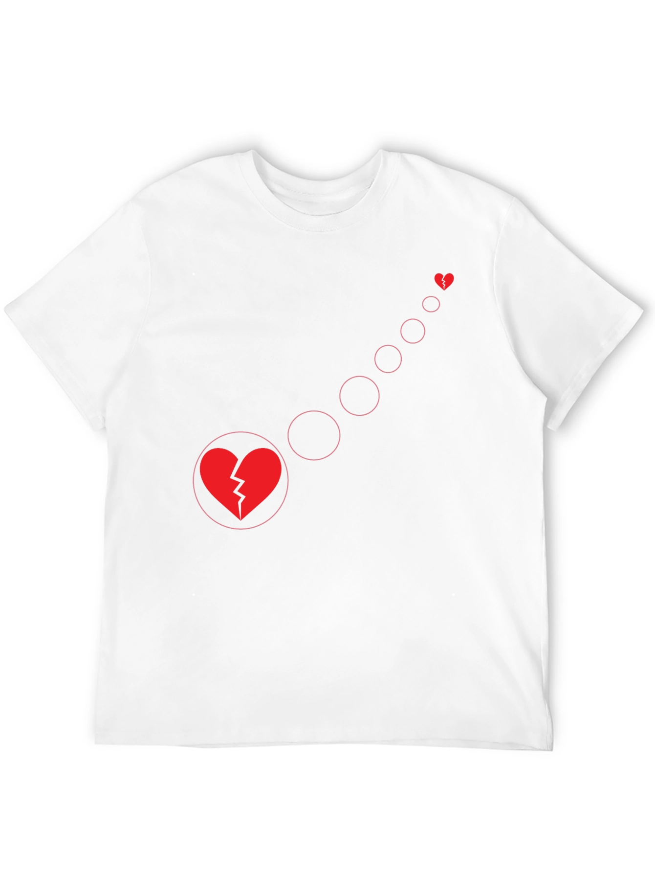 Broken Heart Evolution Black Graphic Tee