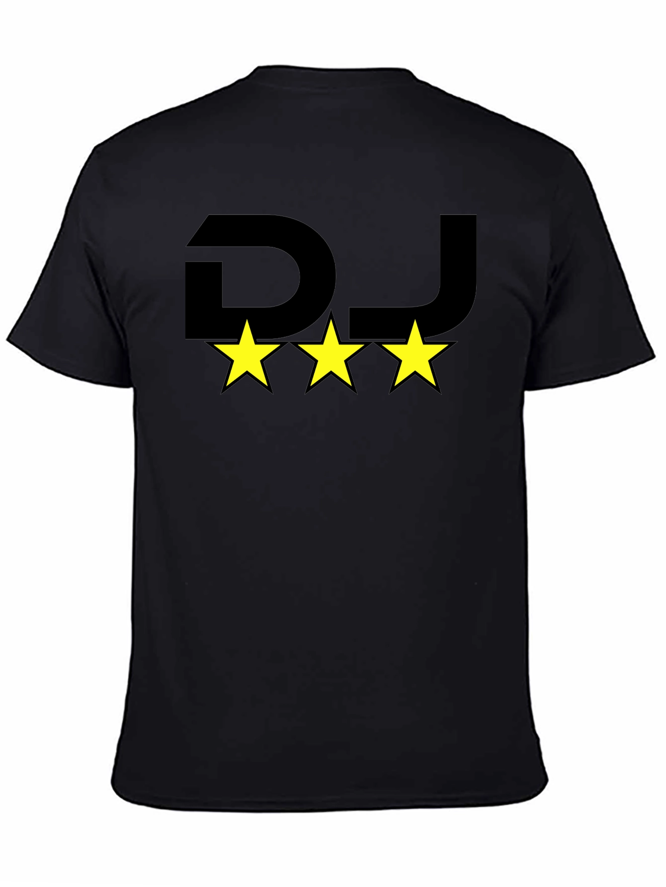 DJ Three Star Graphic Black T-Shirt