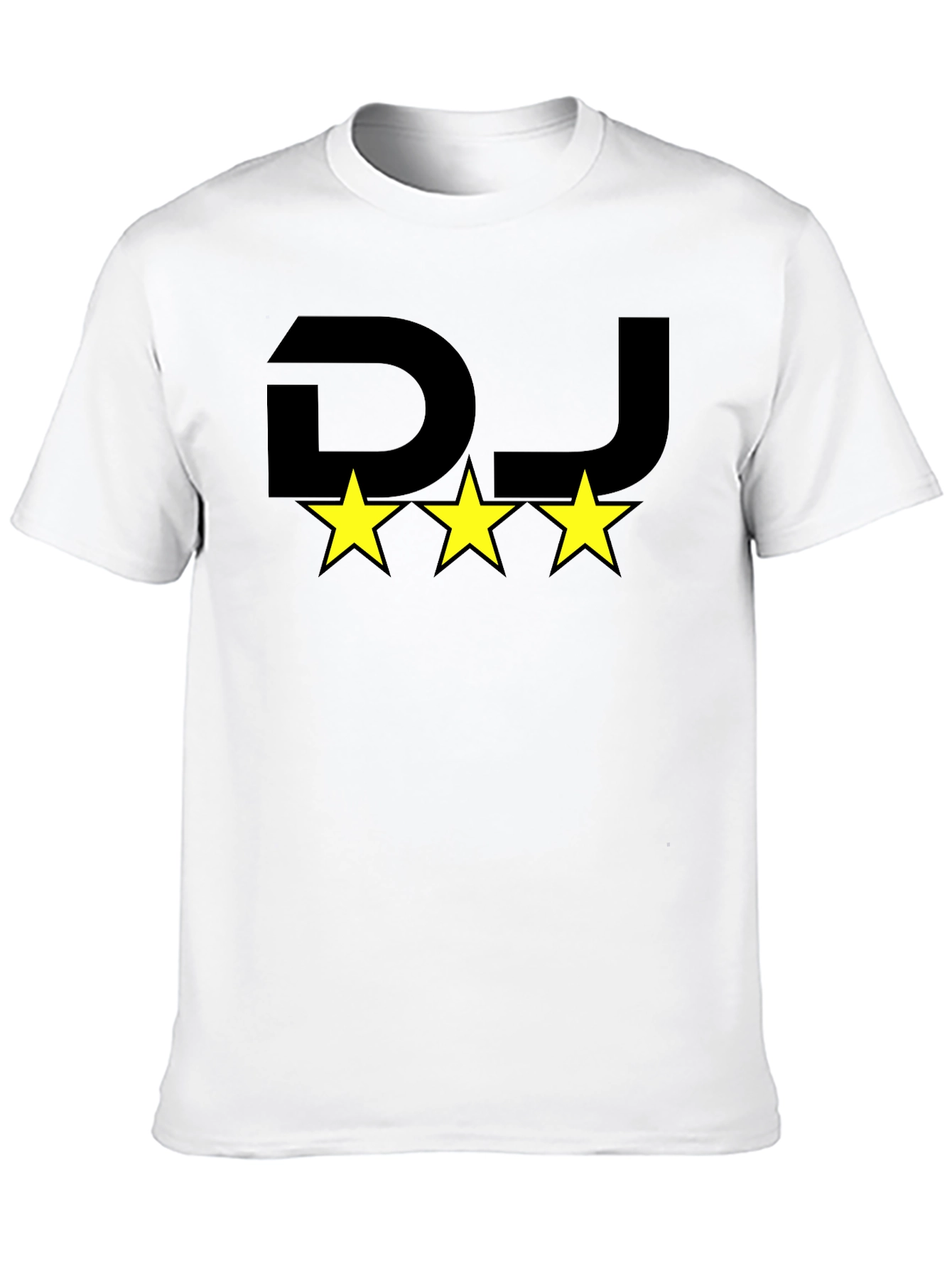 DJ Three Star Graphic Black T-Shirt