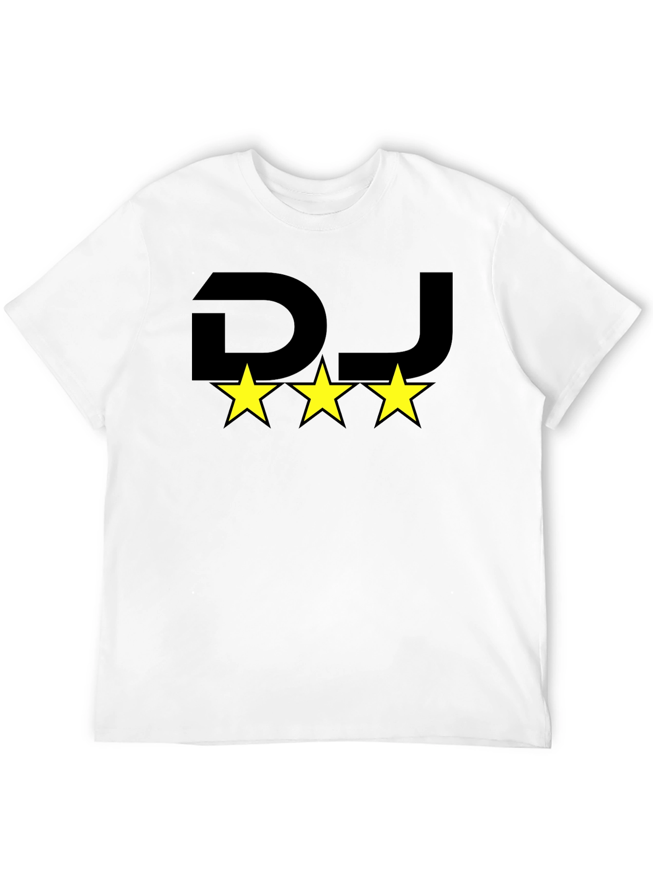 DJ Three Star Graphic Black T-Shirt